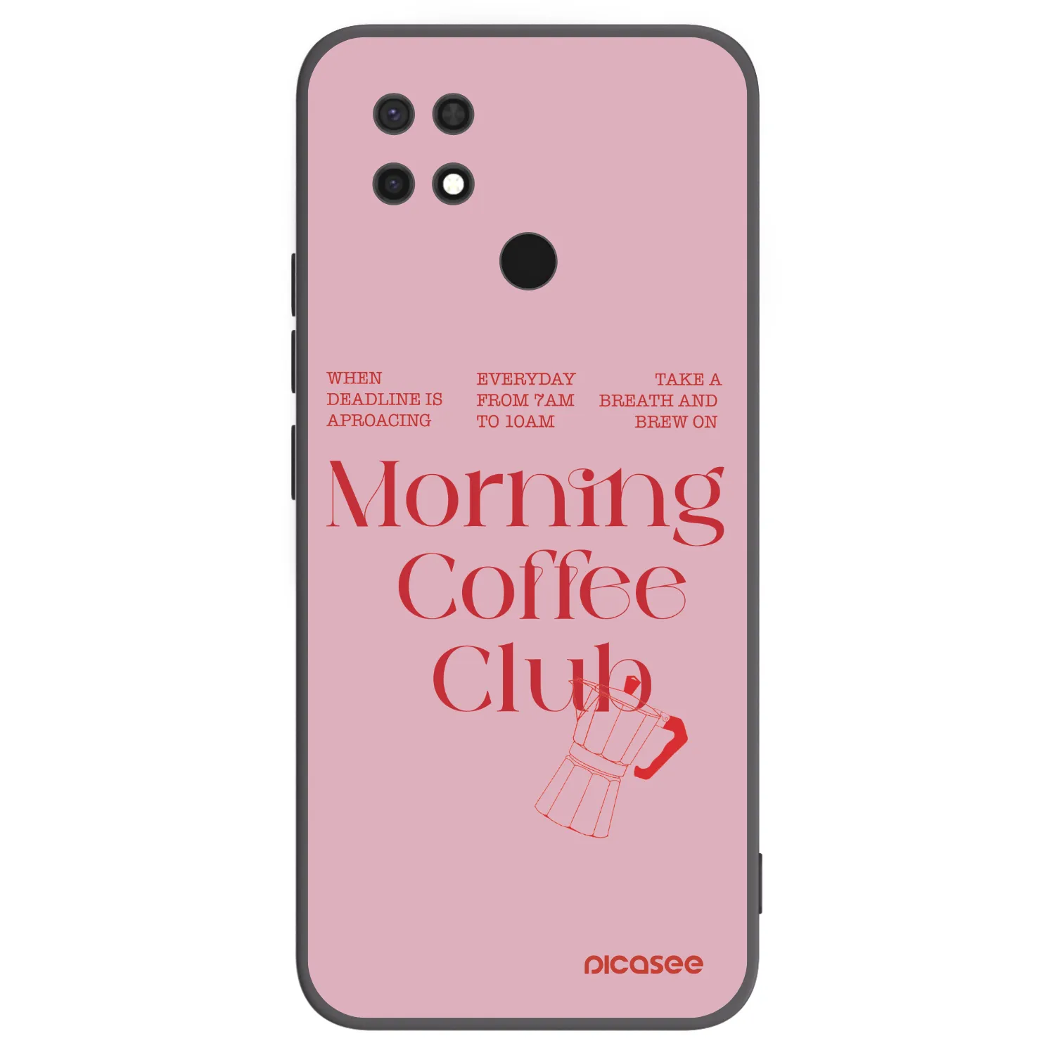 Picasee fekete szilikon tok az alábbi mobiltelefonokra Xiaomi Redmi 10C - Morning