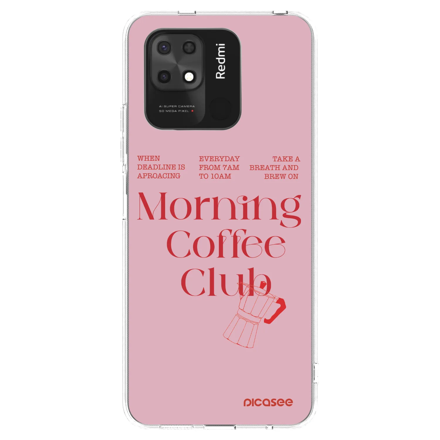 Picasee átlátszó szilikon tok az alábbi mobiltelefonokra Xiaomi Redmi 10C - Morning