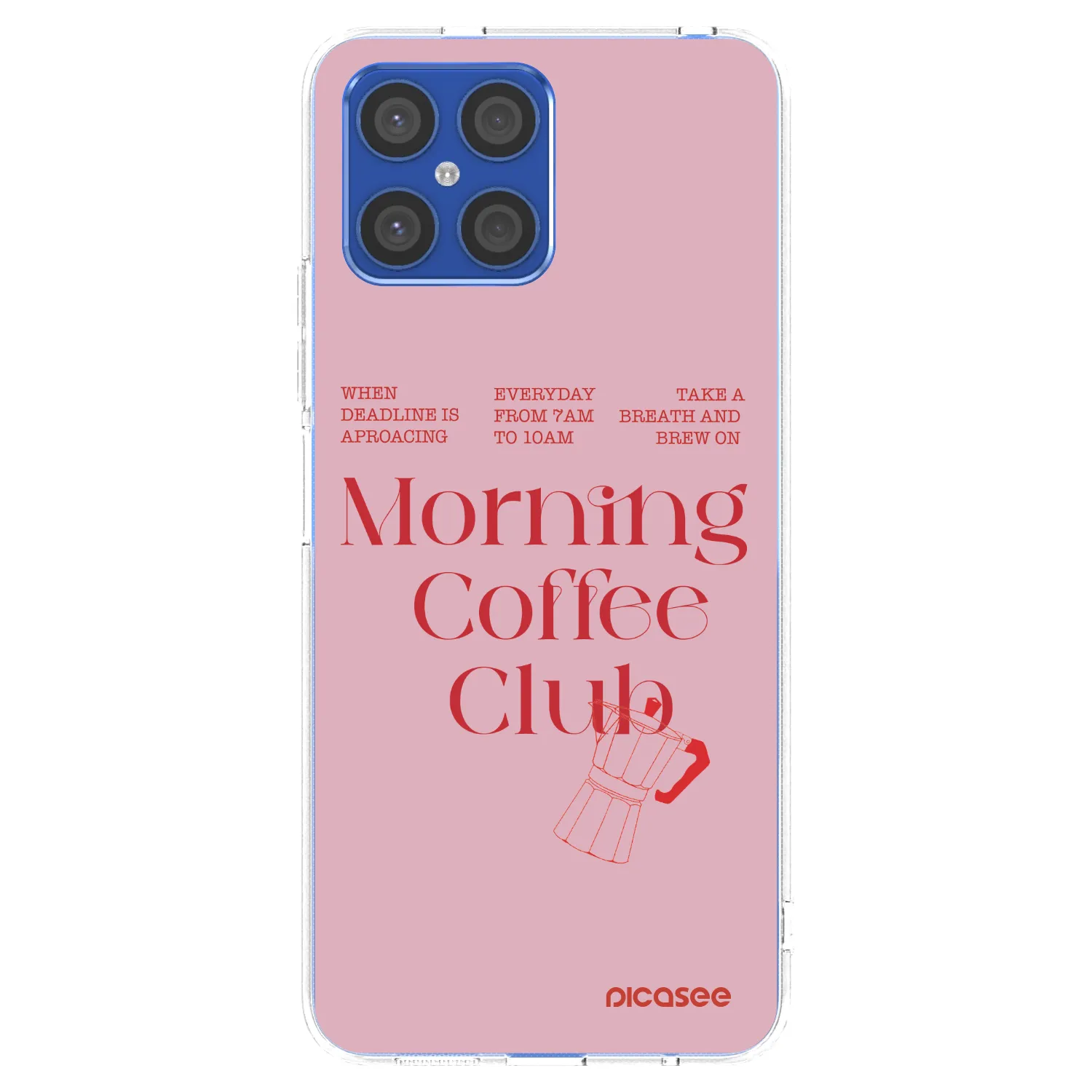 Picasee átlátszó szilikon tok az alábbi mobiltelefonokra Honor X8 4G - Morning