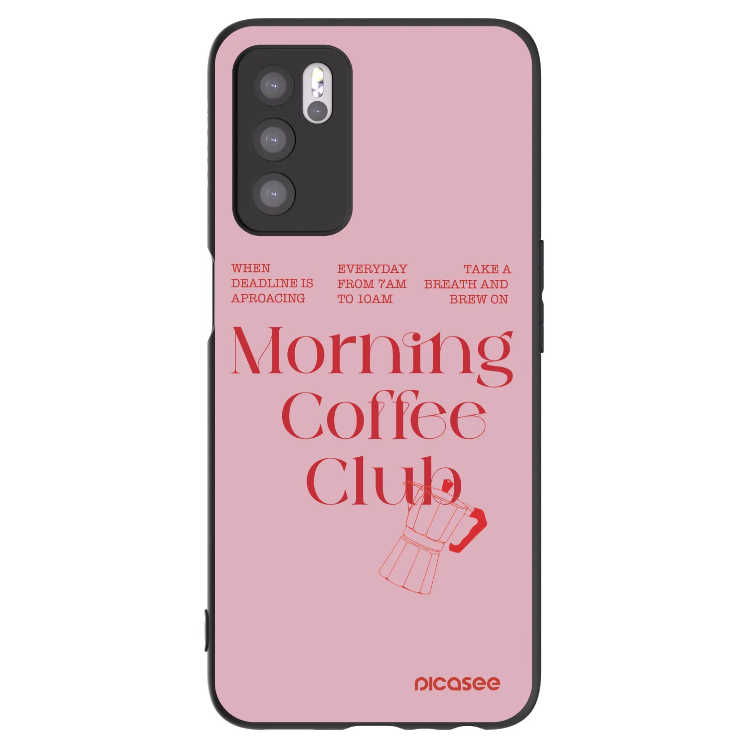 Picasee fekete szilikon tok az alábbi mobiltelefonokra OPPO A16s - Morning