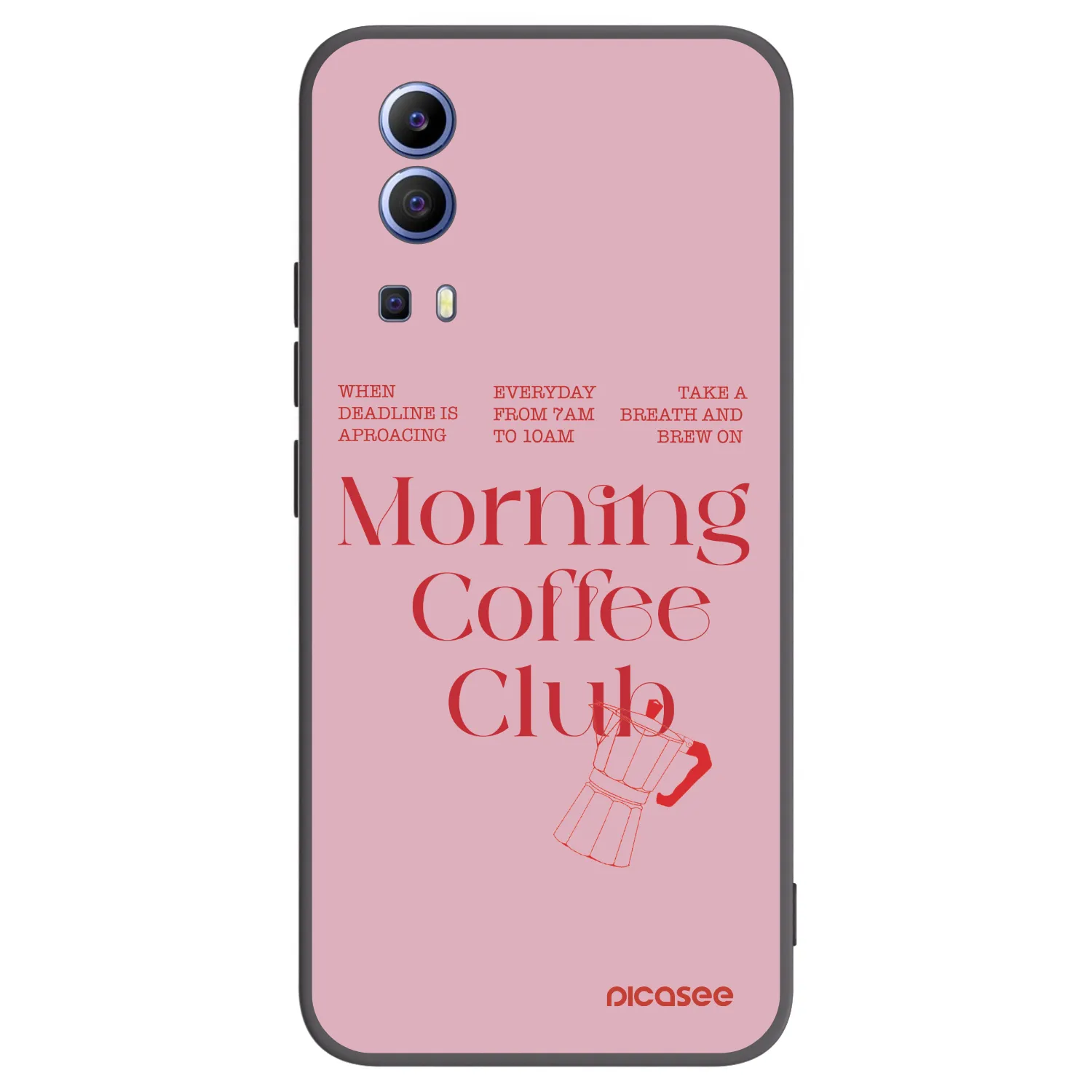Picasee fekete szilikon tok az alábbi mobiltelefonokra Vivo Y52 5G - Morning