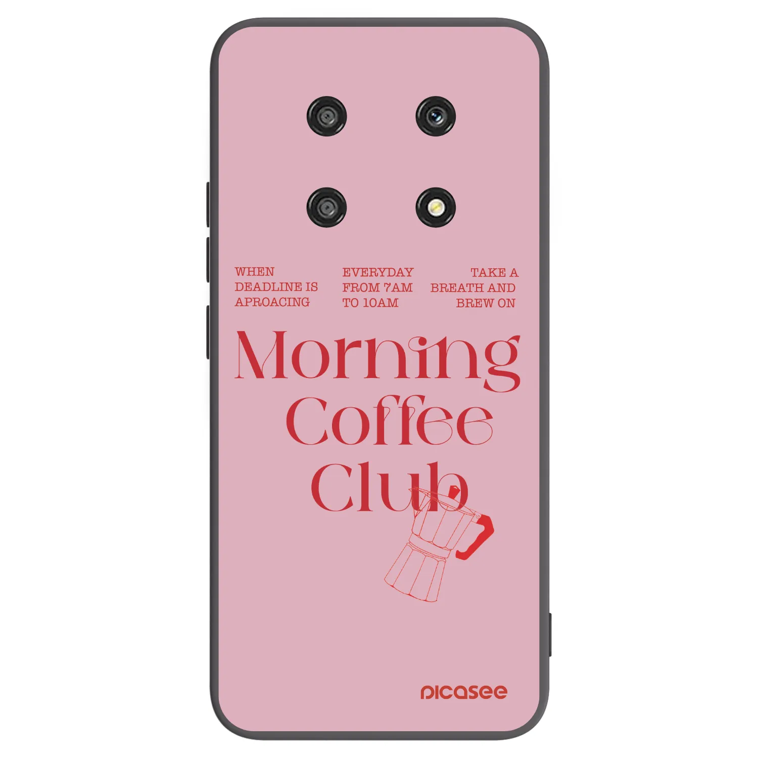 Picasee fekete szilikon tok az alábbi mobiltelefonokra Honor Magic4 Lite 5G - Morning