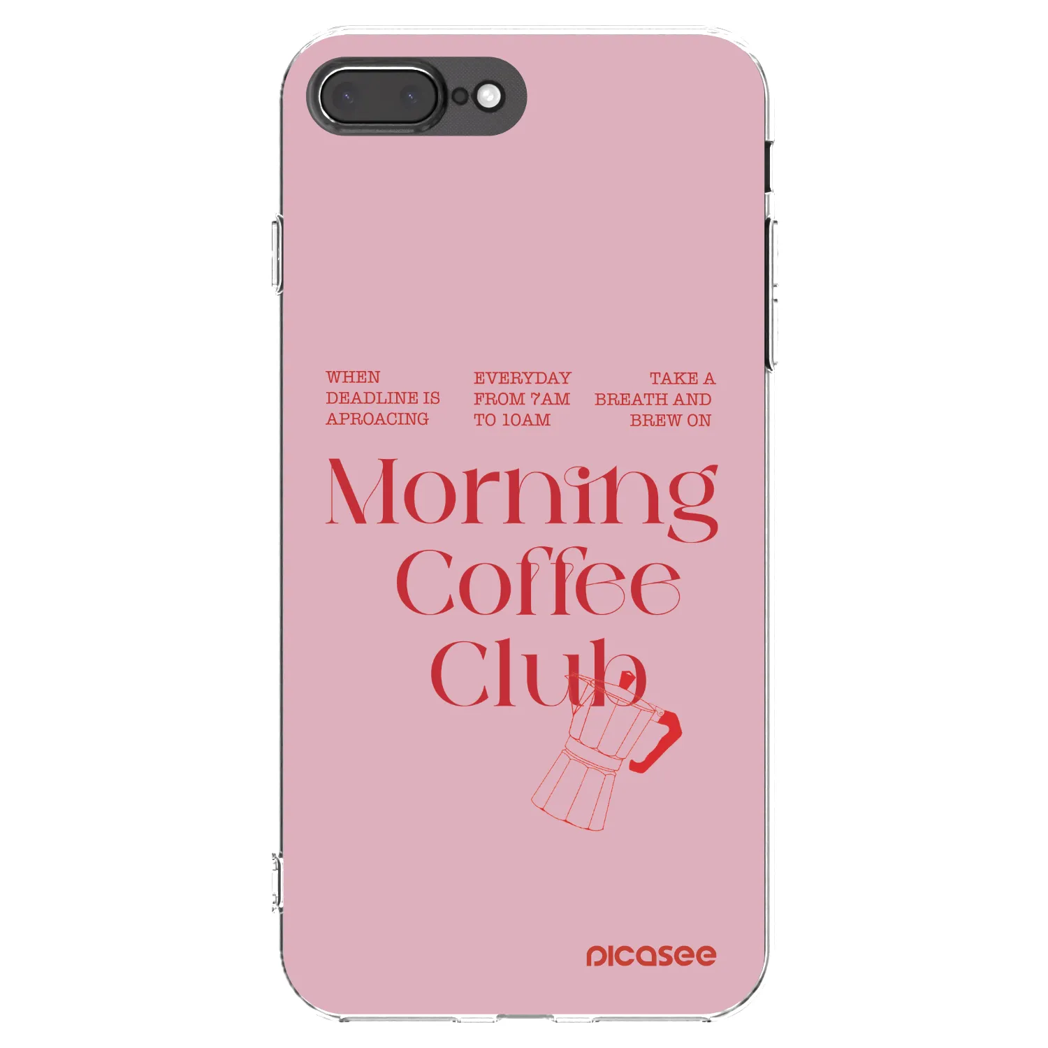 Picasee átlátszó szilikon tok az alábbi mobiltelefonokra Apple iPhone 8 Plus - Morning