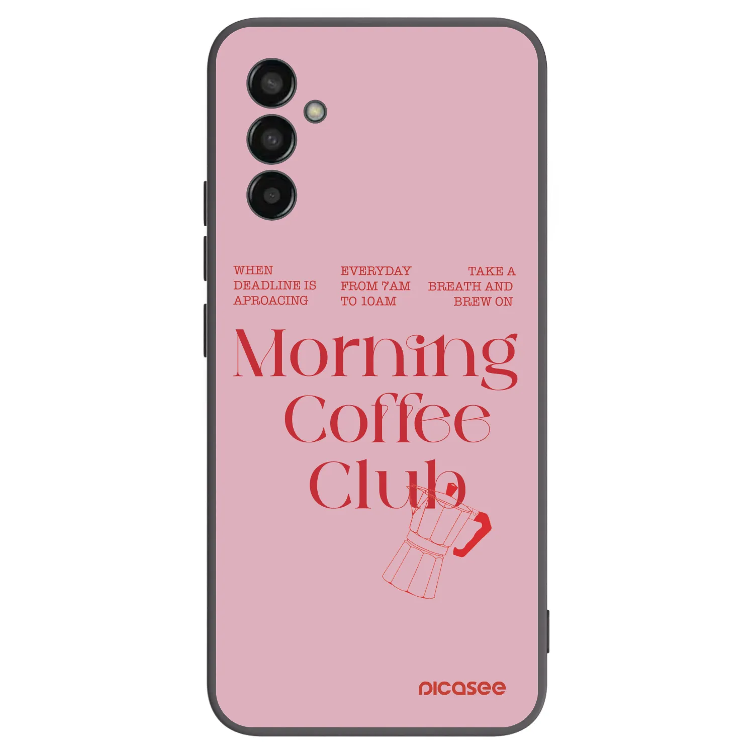 Picasee fekete szilikon tok az alábbi mobiltelefonokra Samsung Galaxy M13 M135F - Morning