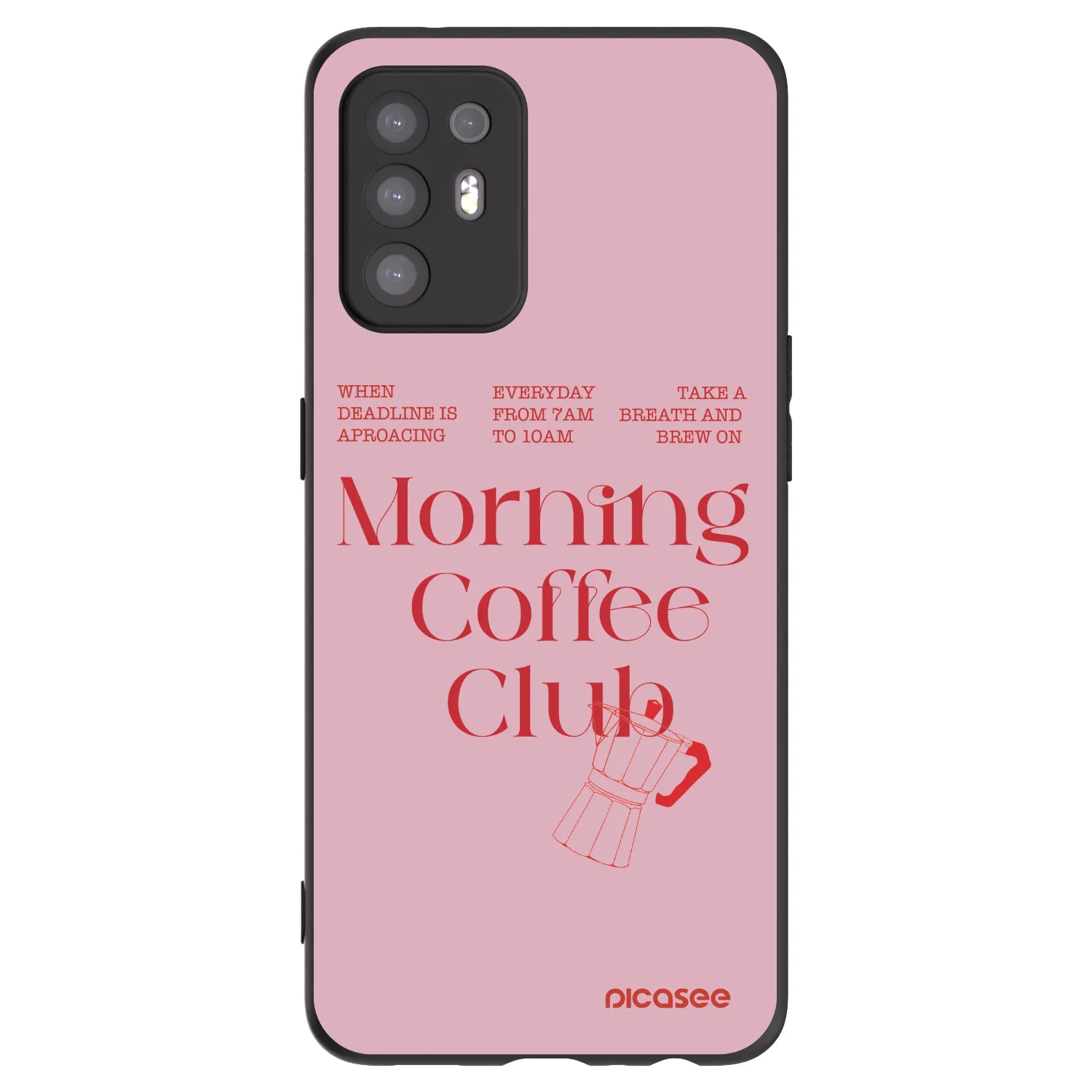 Picasee fekete szilikon tok az alábbi mobiltelefonokra OPPO A94 5G - Morning