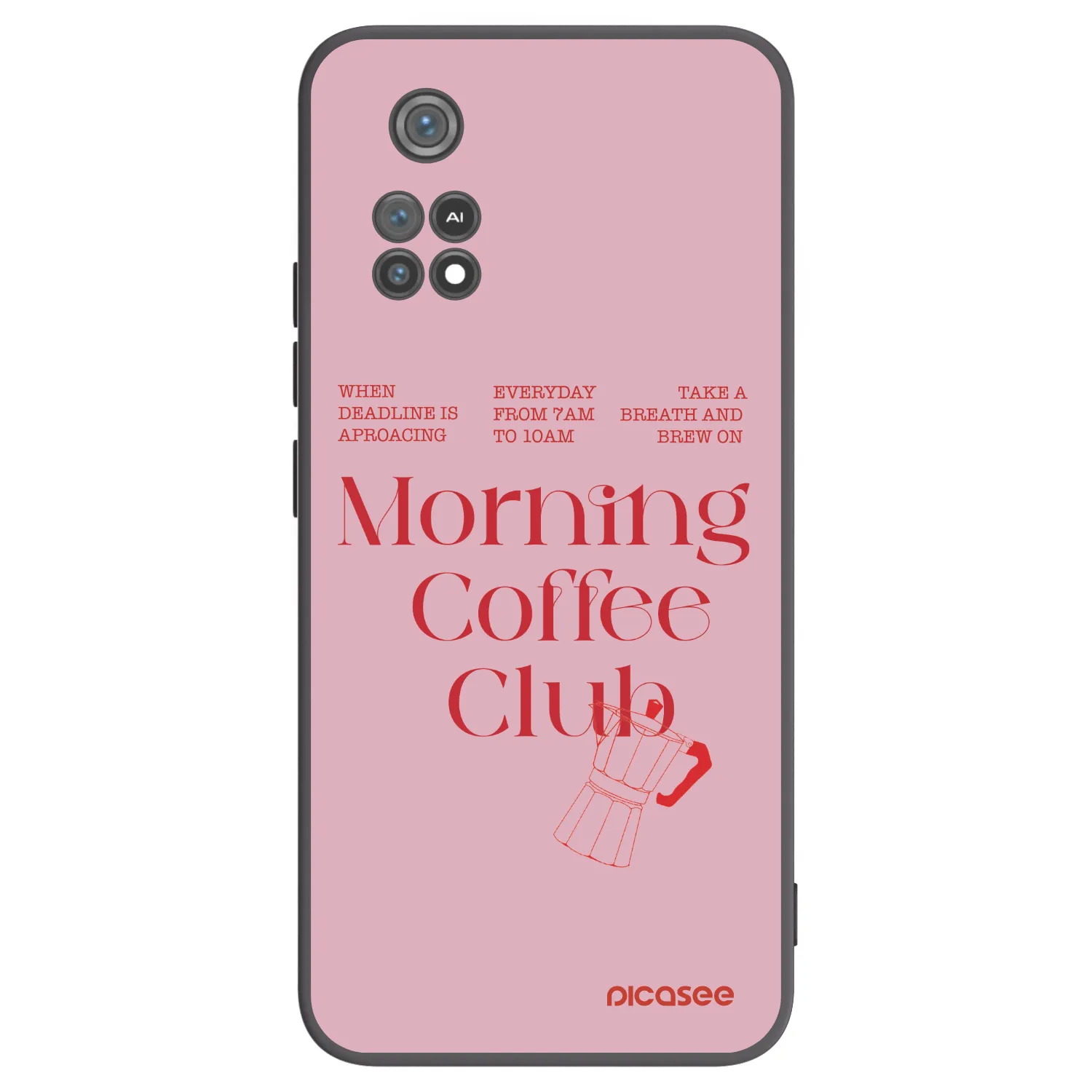 Picasee fekete szilikon tok az alábbi mobiltelefonokra Xiaomi Poco M4 Pro - Morning