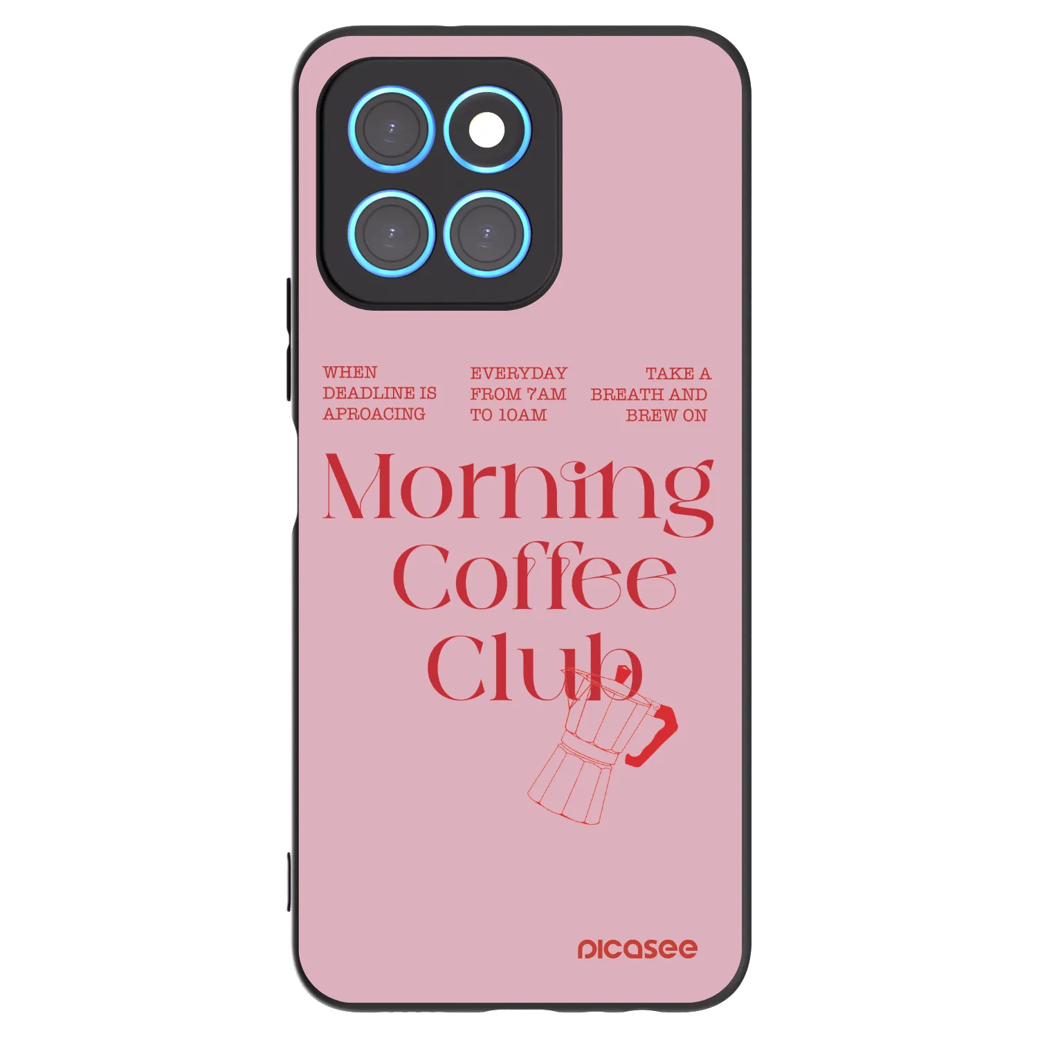 Picasee fekete szilikon tok az alábbi mobiltelefonokra Honor X6 - Morning