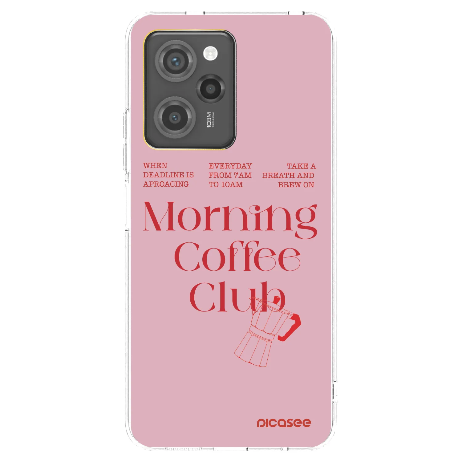 Picasee fekete szilikon tok az alábbi mobiltelefonokra Xiaomi Poco X5 Pro - Morning