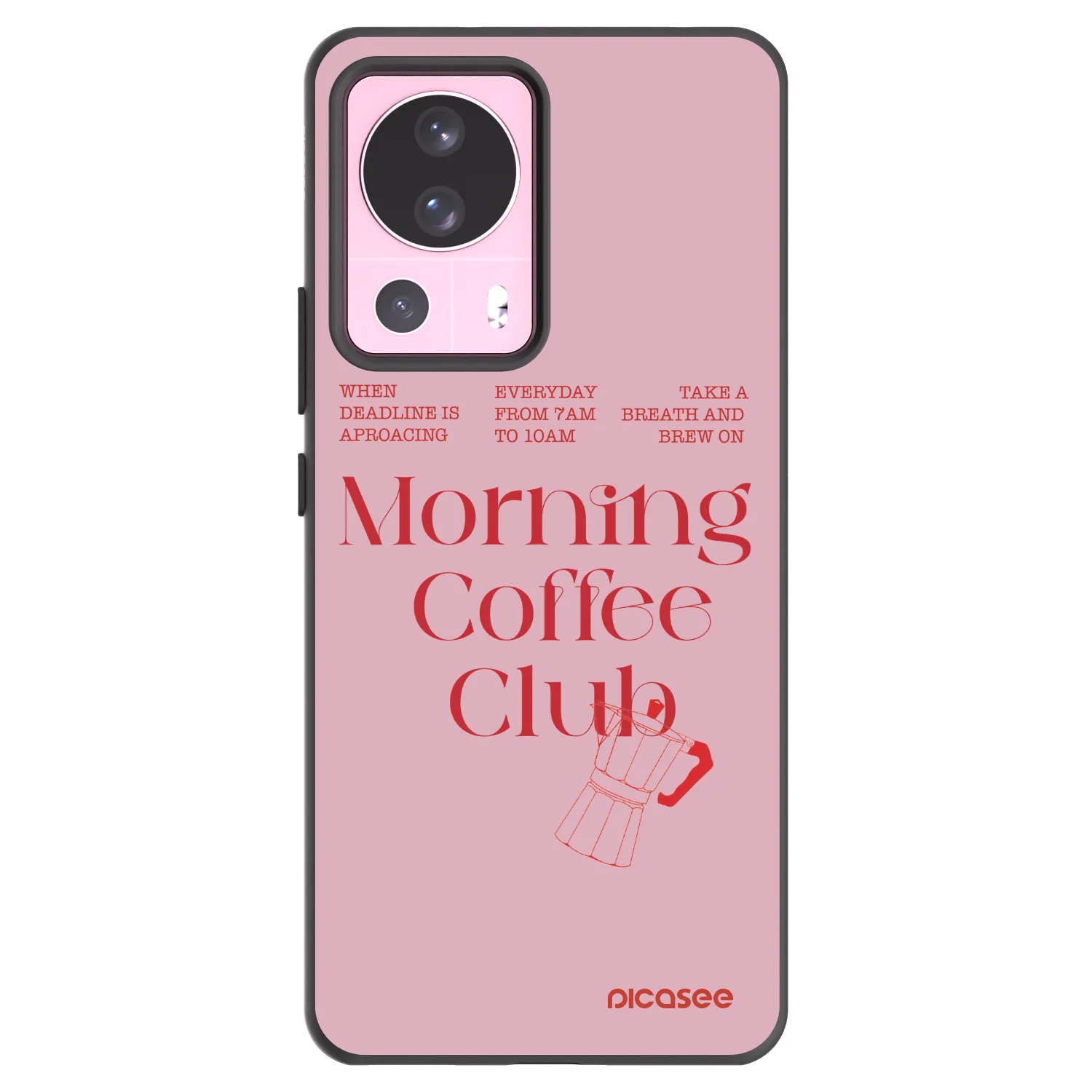 Picasee fekete szilikon tok az alábbi mobiltelefonokra Xiaomi 13 Lite - Morning