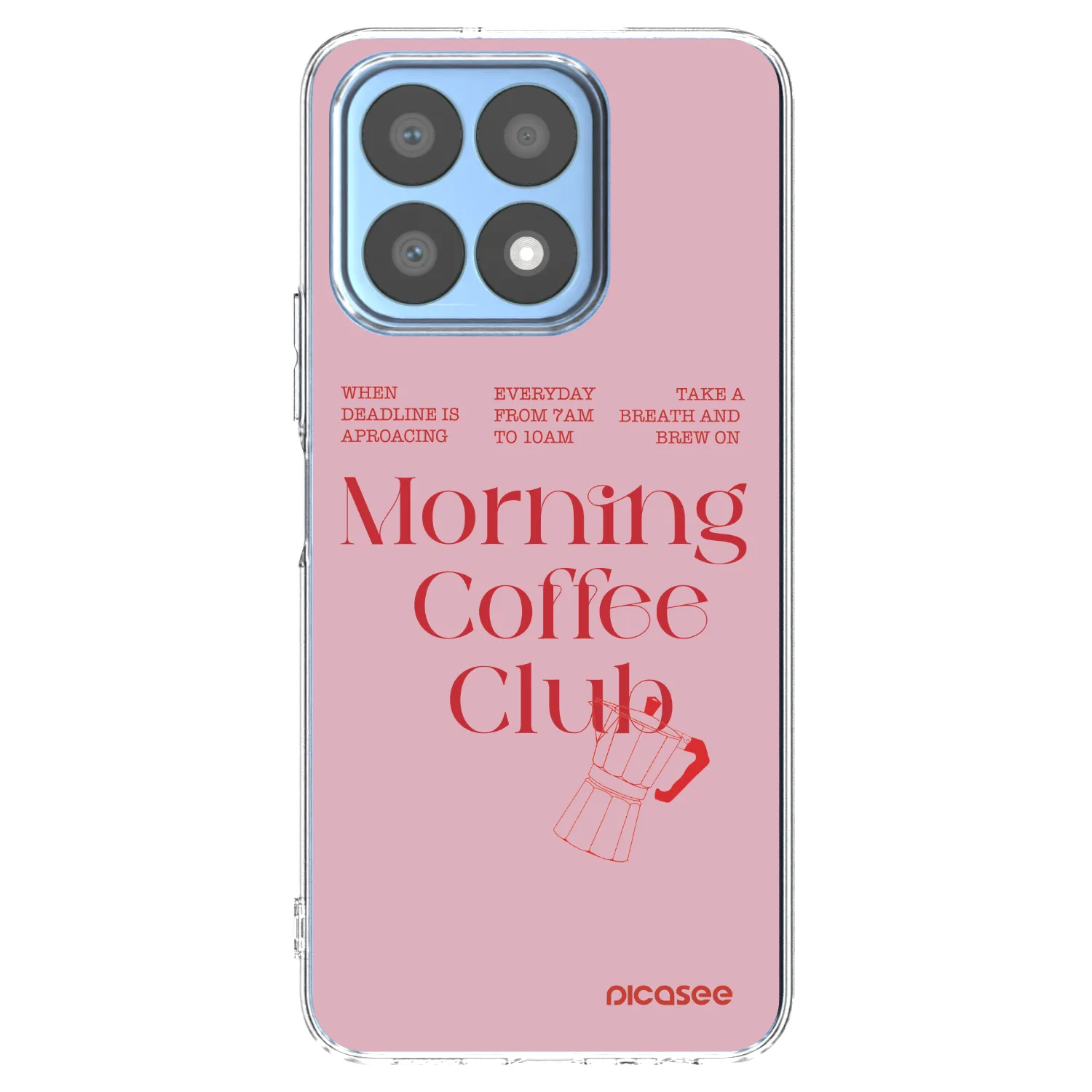 Picasee átlátszó szilikon tok az alábbi mobiltelefonokra Honor X8a - Morning