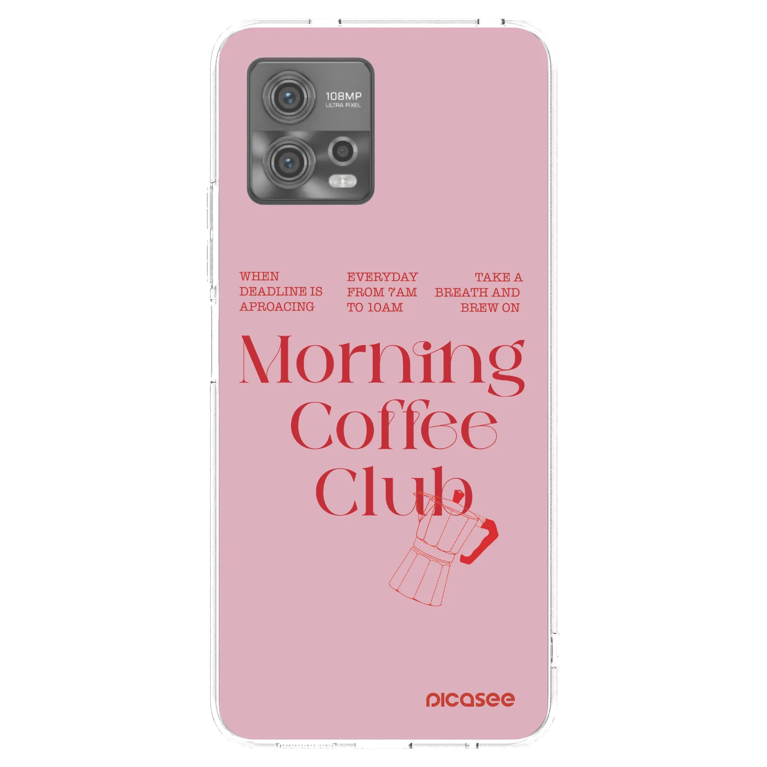 Picasee átlátszó szilikon tok az alábbi mobiltelefonokra Motorola Moto G72 - Morning