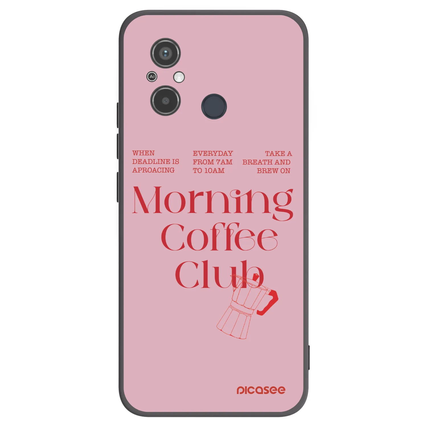 Picasee fekete szilikon tok az alábbi mobiltelefonokra Xiaomi Redmi 12C - Morning