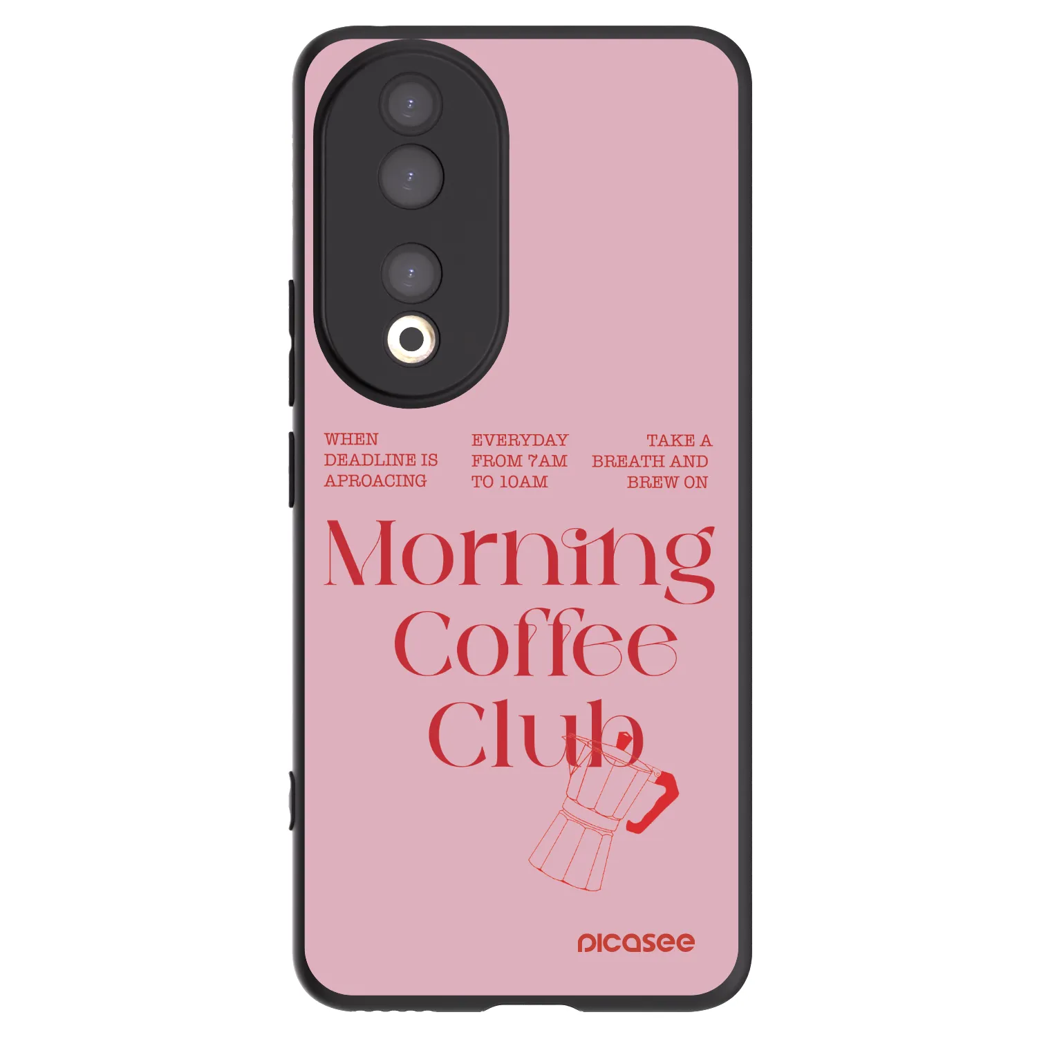 Picasee fekete szilikon tok az alábbi mobiltelefonokra Honor 90 5G - Morning