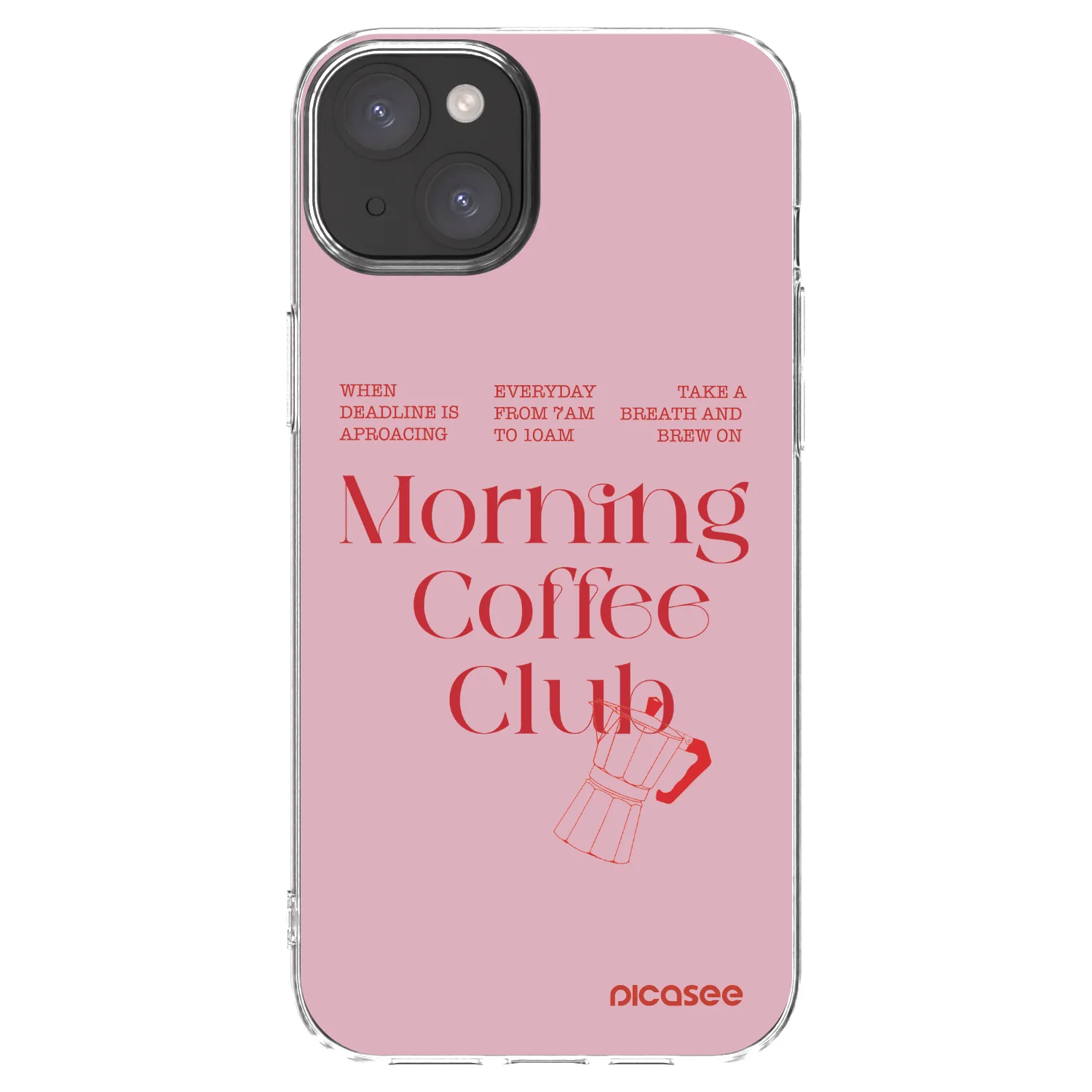 Picasee átlátszó szilikon tok az alábbi mobiltelefonokra Apple iPhone 15 Plus - Morning
