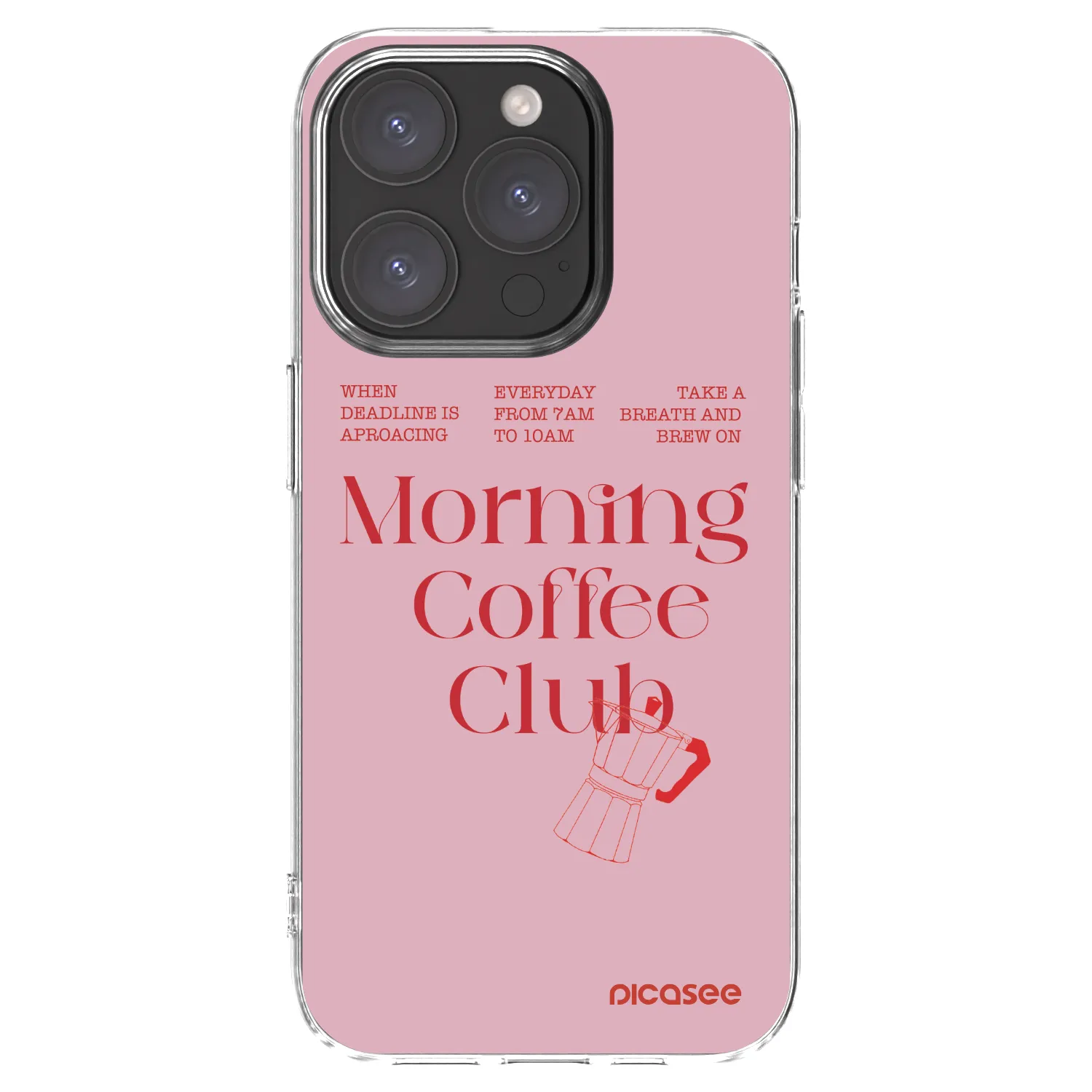 Picasee átlátszó szilikon tok az alábbi mobiltelefonokra Apple iPhone 15 Pro - Morning