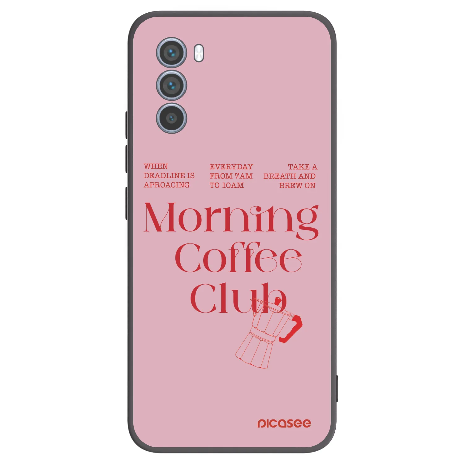 Picasee fekete szilikon tok az alábbi mobiltelefonokra Motorola Moto G62 - Morning