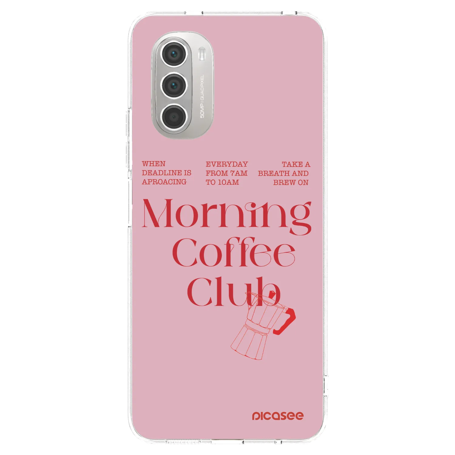 Picasee átlátszó szilikon tok az alábbi mobiltelefonokra Motorola Moto G51 - Morning