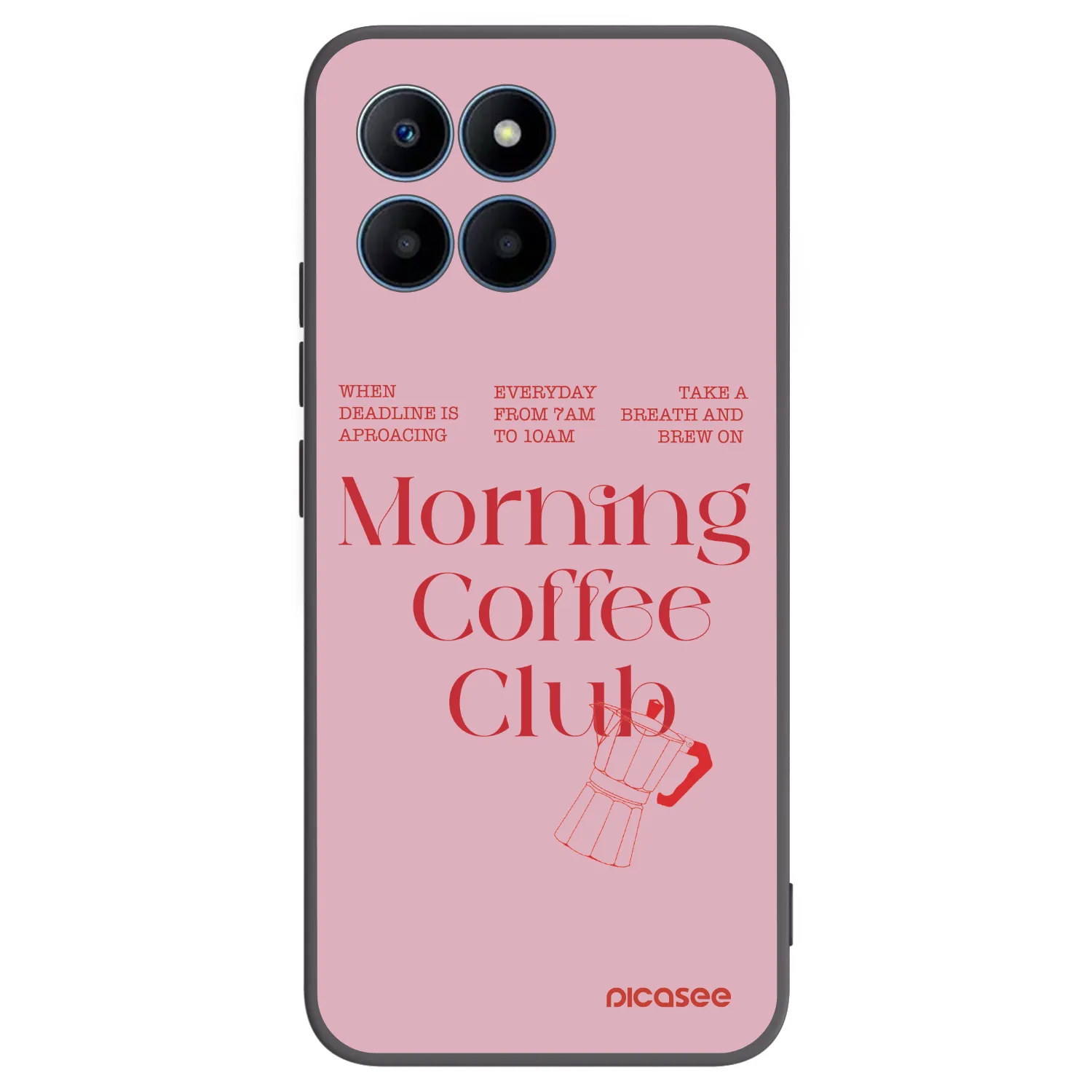 Picasee fekete szilikon tok az alábbi mobiltelefonokra Honor 70 Lite - Morning