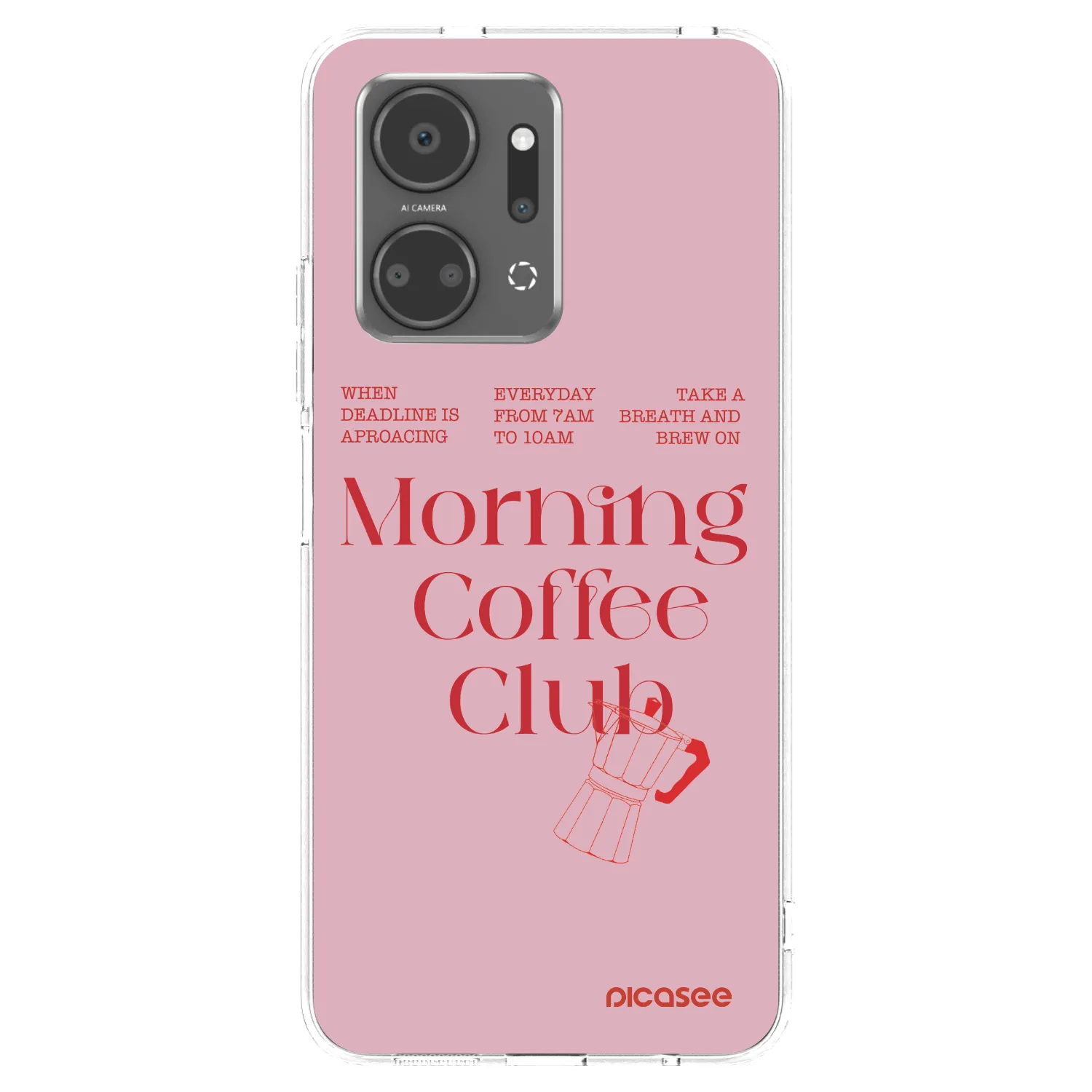 Picasee átlátszó szilikon tok az alábbi mobiltelefonokra Honor X7a - Morning