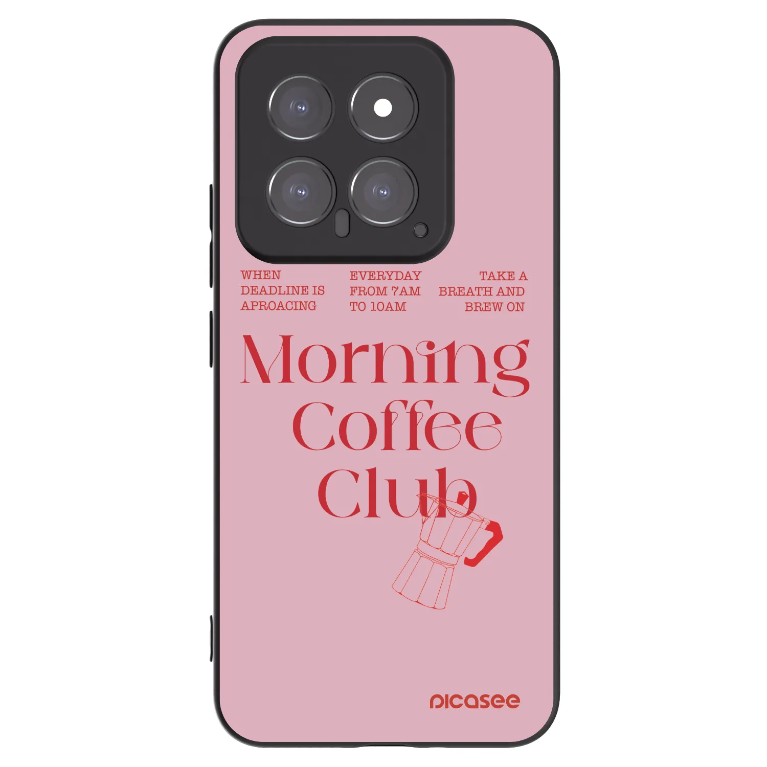 Picasee fekete szilikon tok az alábbi mobiltelefonokra Xiaomi 14 - Morning