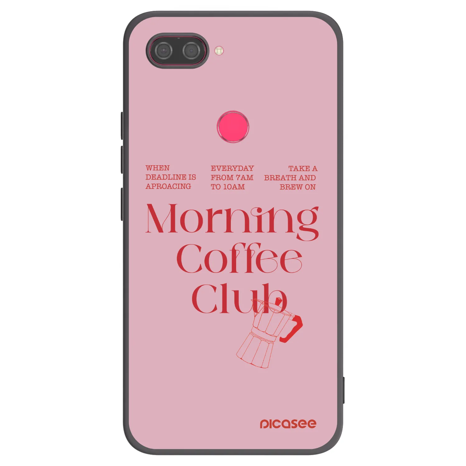 Picasee fekete szilikon tok az alábbi mobiltelefonokra Xiaomi Mi 8 Lite - Morning