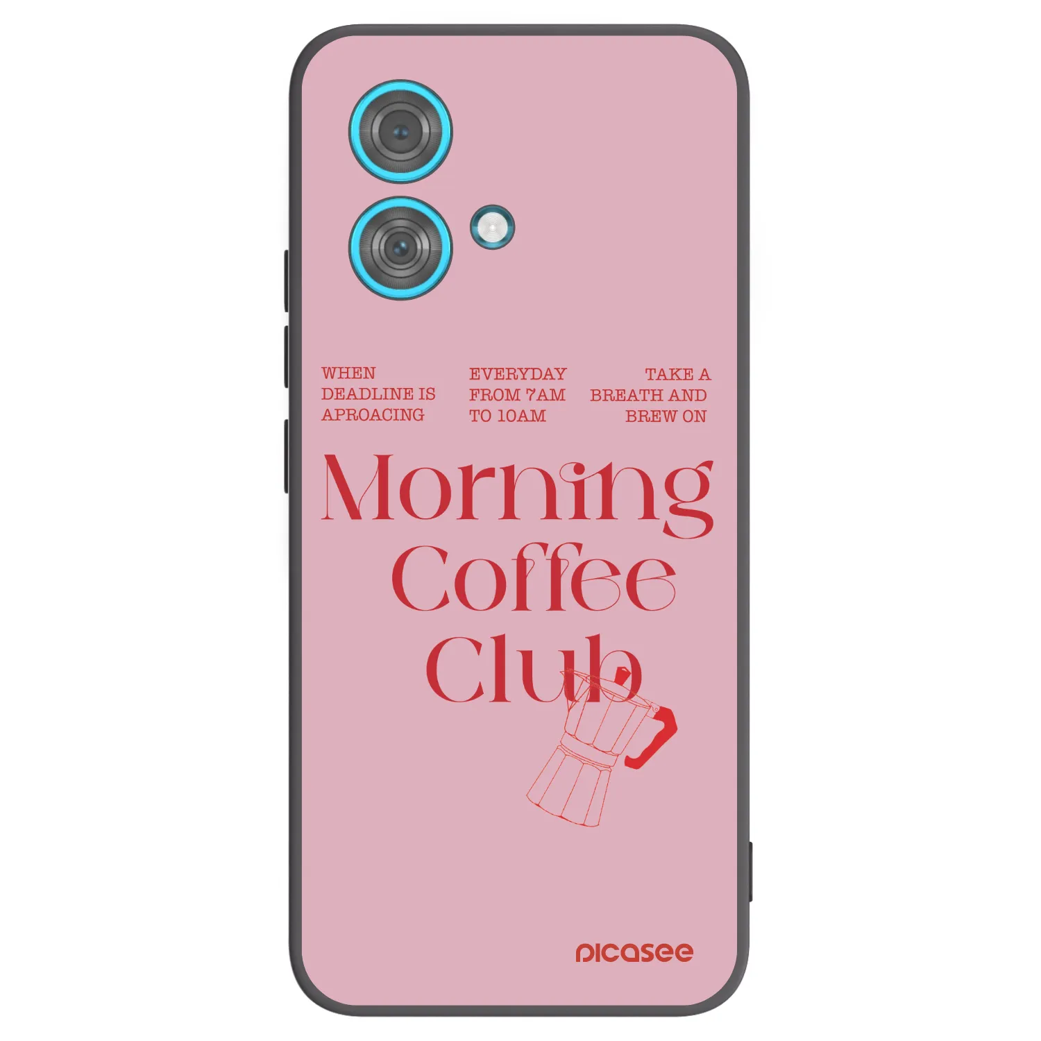Picasee fekete szilikon tok az alábbi mobiltelefonokra Motorola Edge 40 Neo - Morning