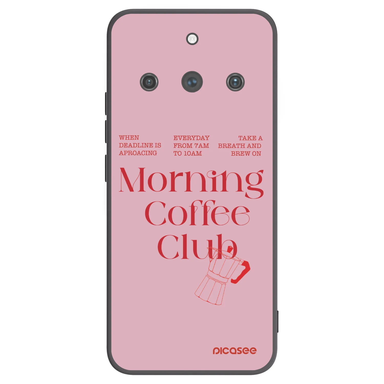 Picasee fekete szilikon tok az alábbi mobiltelefonokra Realme 11 Pro+ - Morning