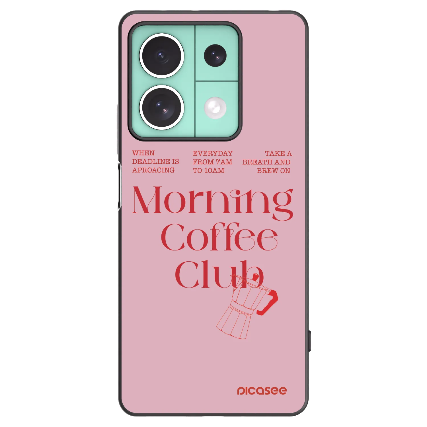 Picasee fekete szilikon tok az alábbi mobiltelefonokra Xiaomi Redmi Note 13 5G - Morning