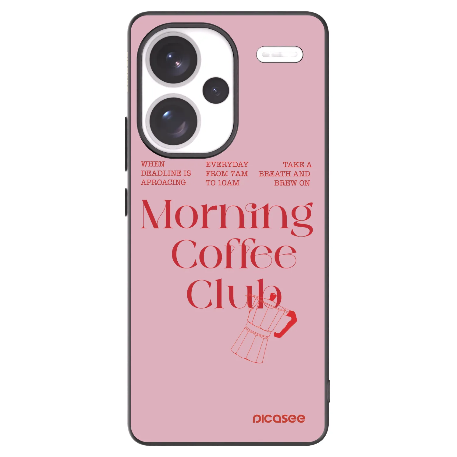 Picasee fekete szilikon tok az alábbi mobiltelefonokra Xiaomi Redmi Note 13 Pro+ 5G - Morning