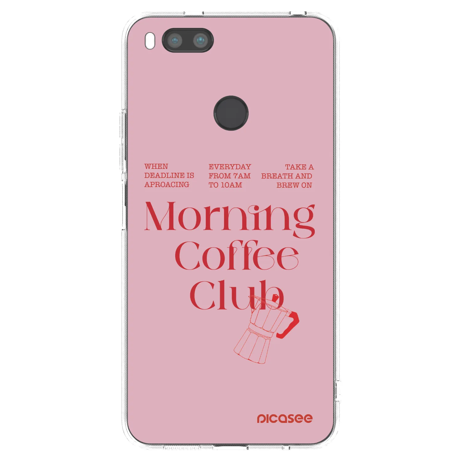 Picasee átlátszó szilikon tok az alábbi mobiltelefonokra Xiaomi Mi A1 Global - Morning