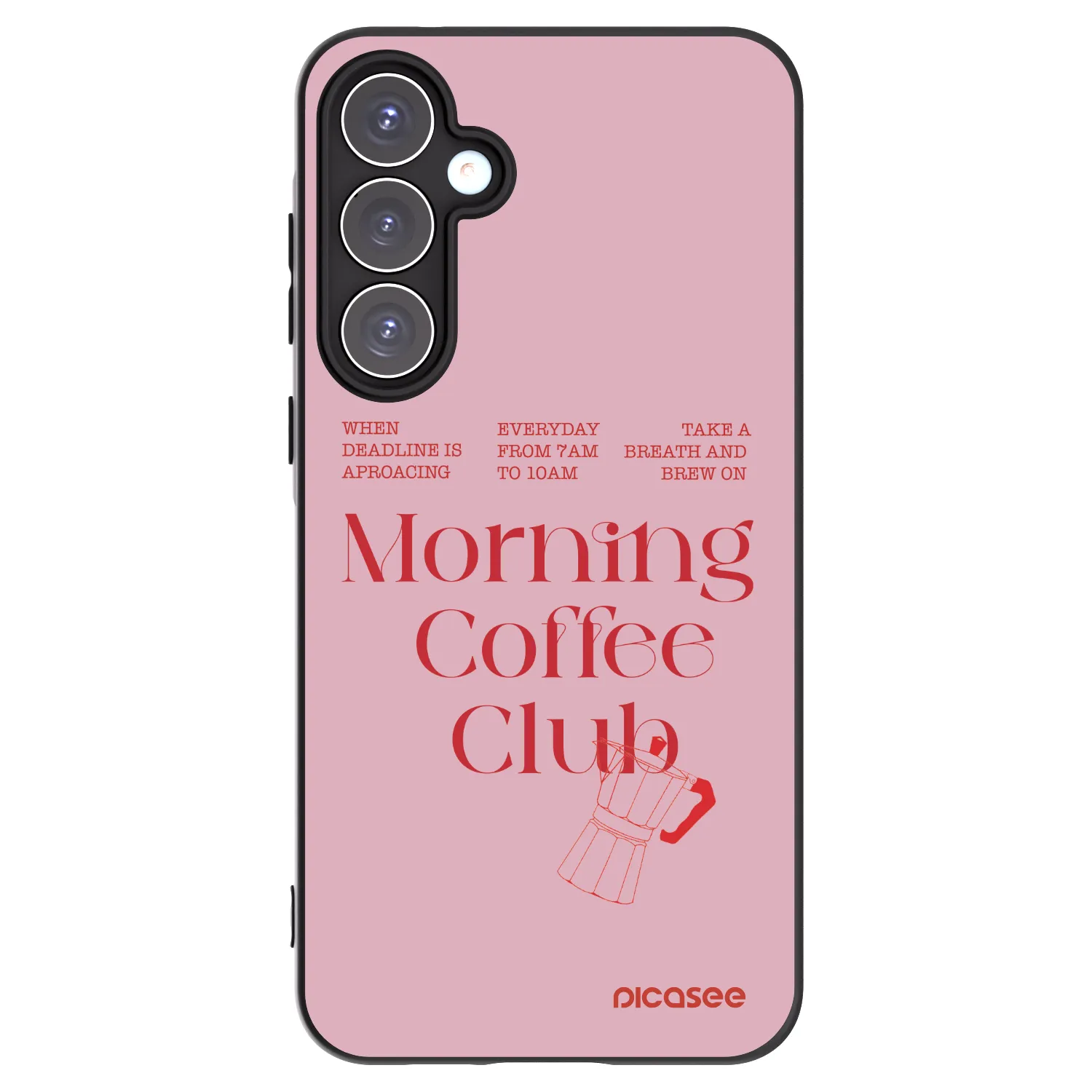 Picasee fekete szilikon tok az alábbi mobiltelefonokra Samsung Galaxy A55 5G A556B - Morning
