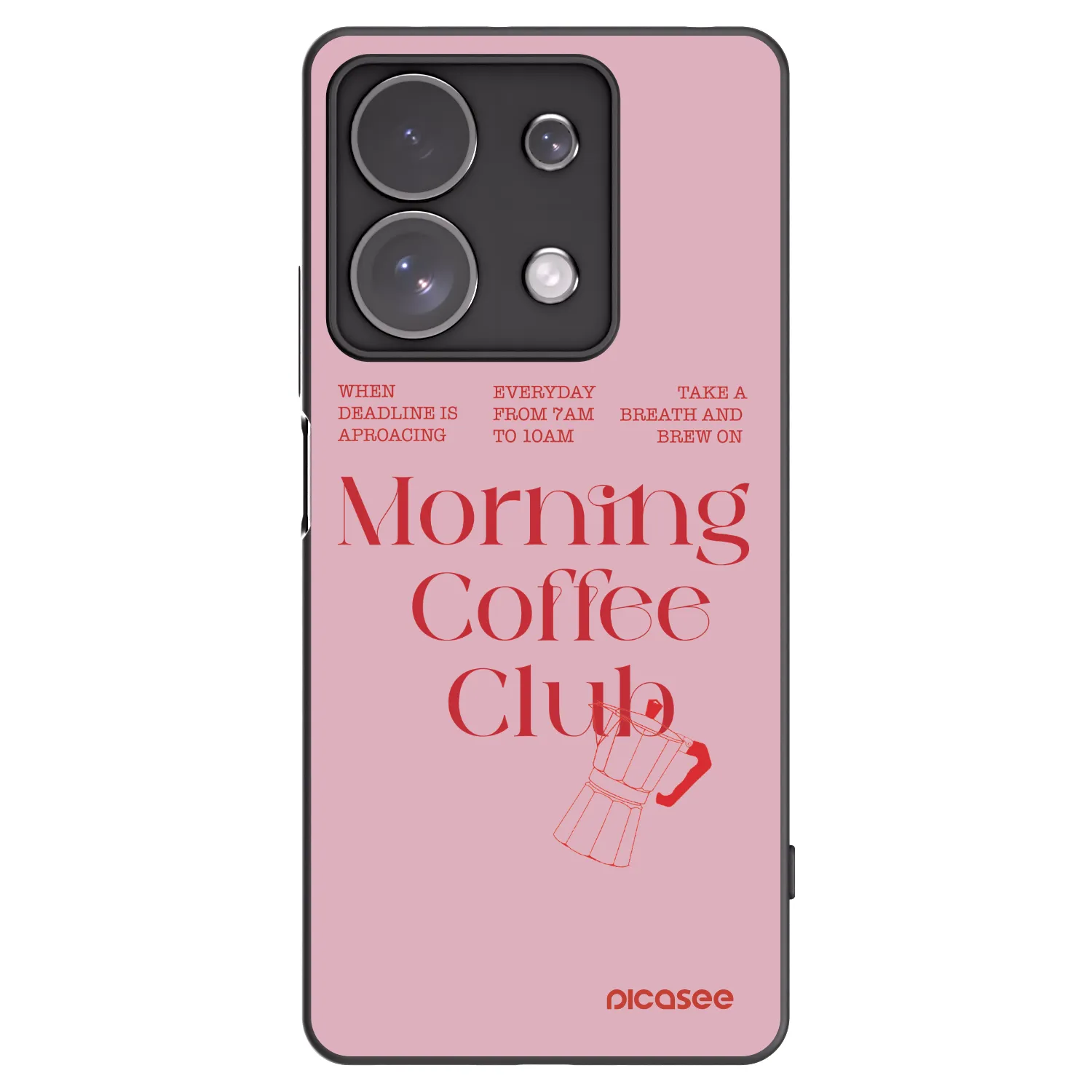 Picasee fekete szilikon tok az alábbi mobiltelefonokra Xiaomi Redmi Note 13 Pro 4G - Morning