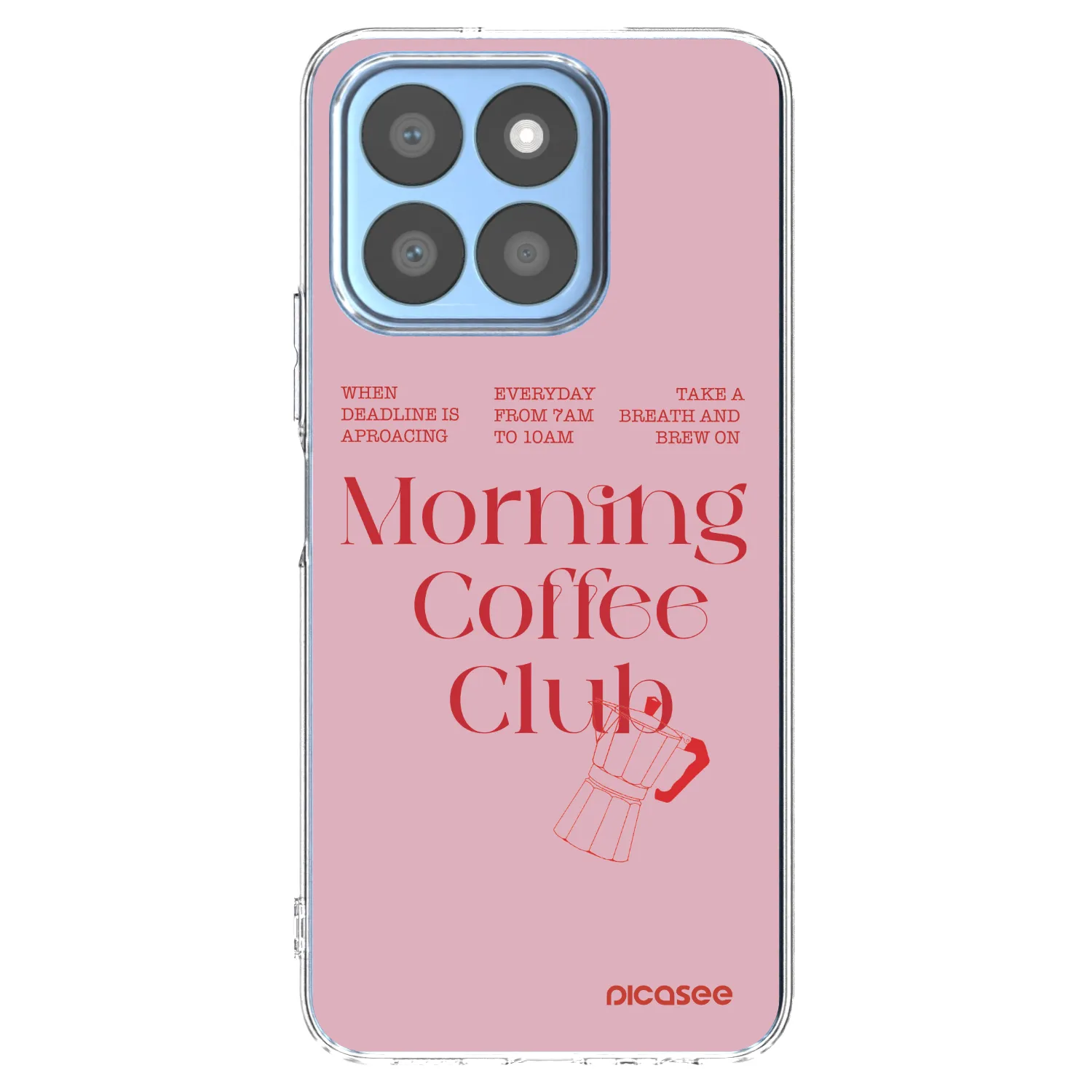 Picasee átlátszó szilikon tok az alábbi mobiltelefonokra Honor X8b - Morning