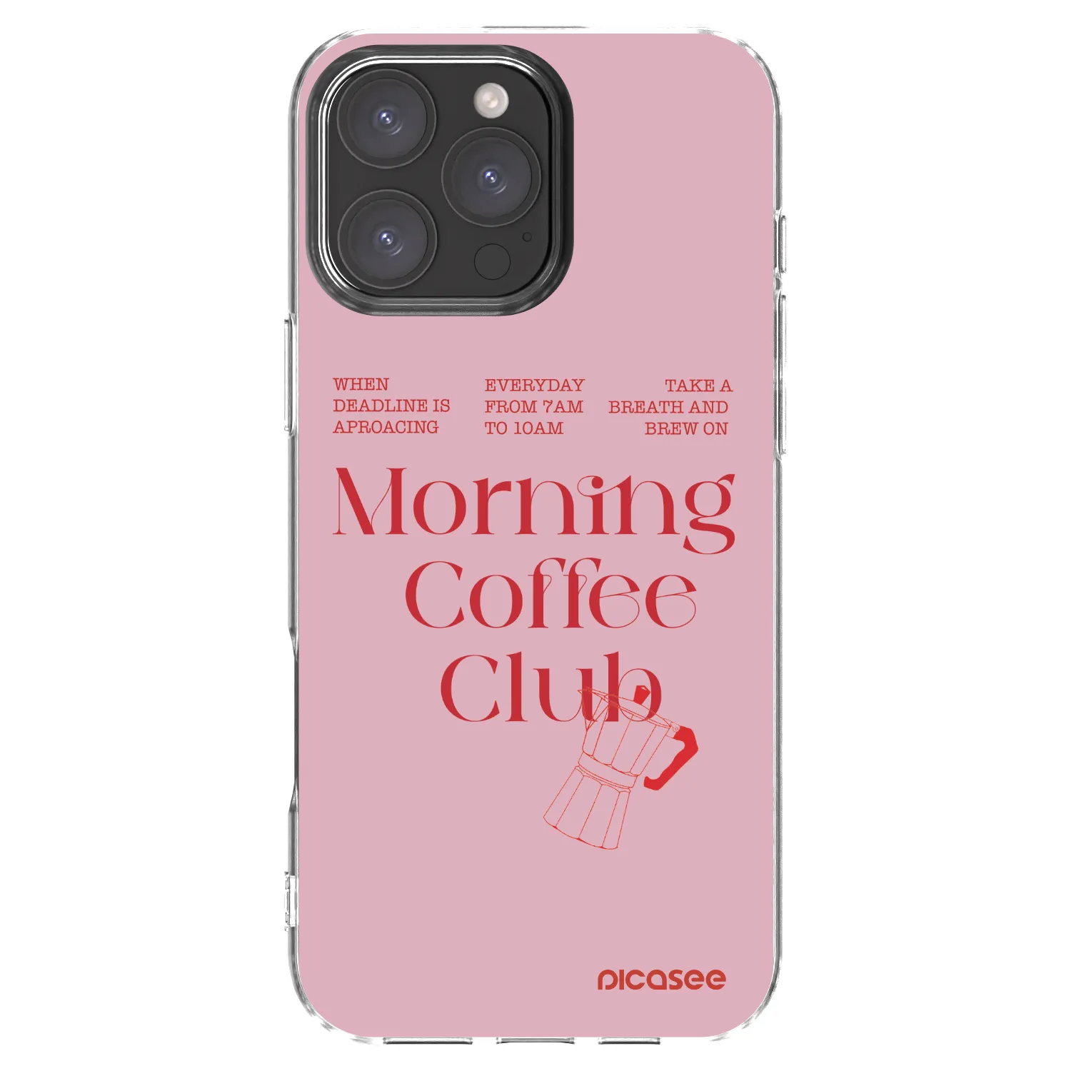 Picasee átlátszó szilikon tok az alábbi mobiltelefonokra Apple iPhone 16 Pro Max - Morning