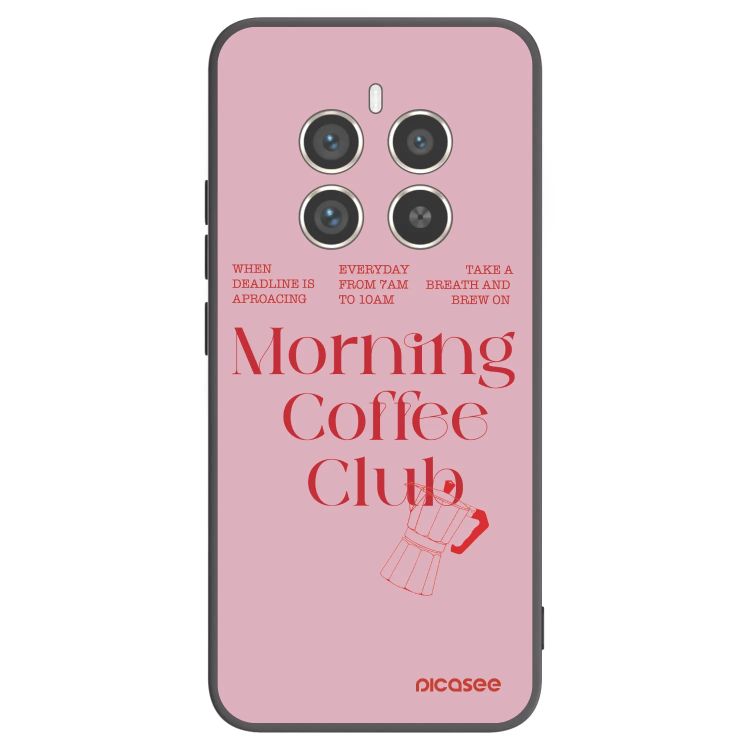 Picasee fekete szilikon tok az alábbi mobiltelefonokra Realme 12 Pro 5G - Morning