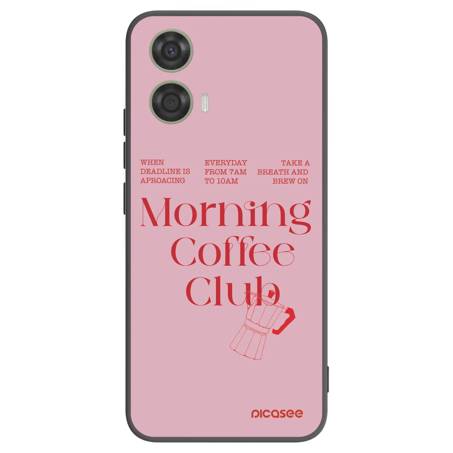 Picasee fekete szilikon tok az alábbi mobiltelefonokra Motorola Moto G24 - Morning