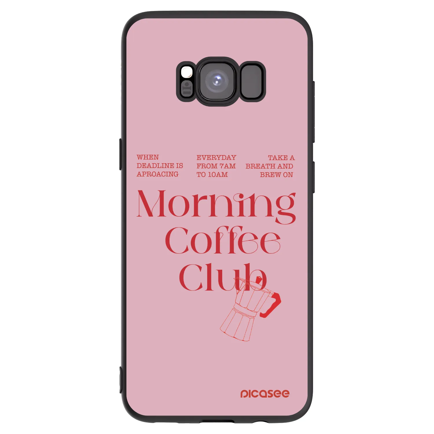 Picasee fekete szilikon tok az alábbi mobiltelefonokra Samsung Galaxy S8 G950F - Morning