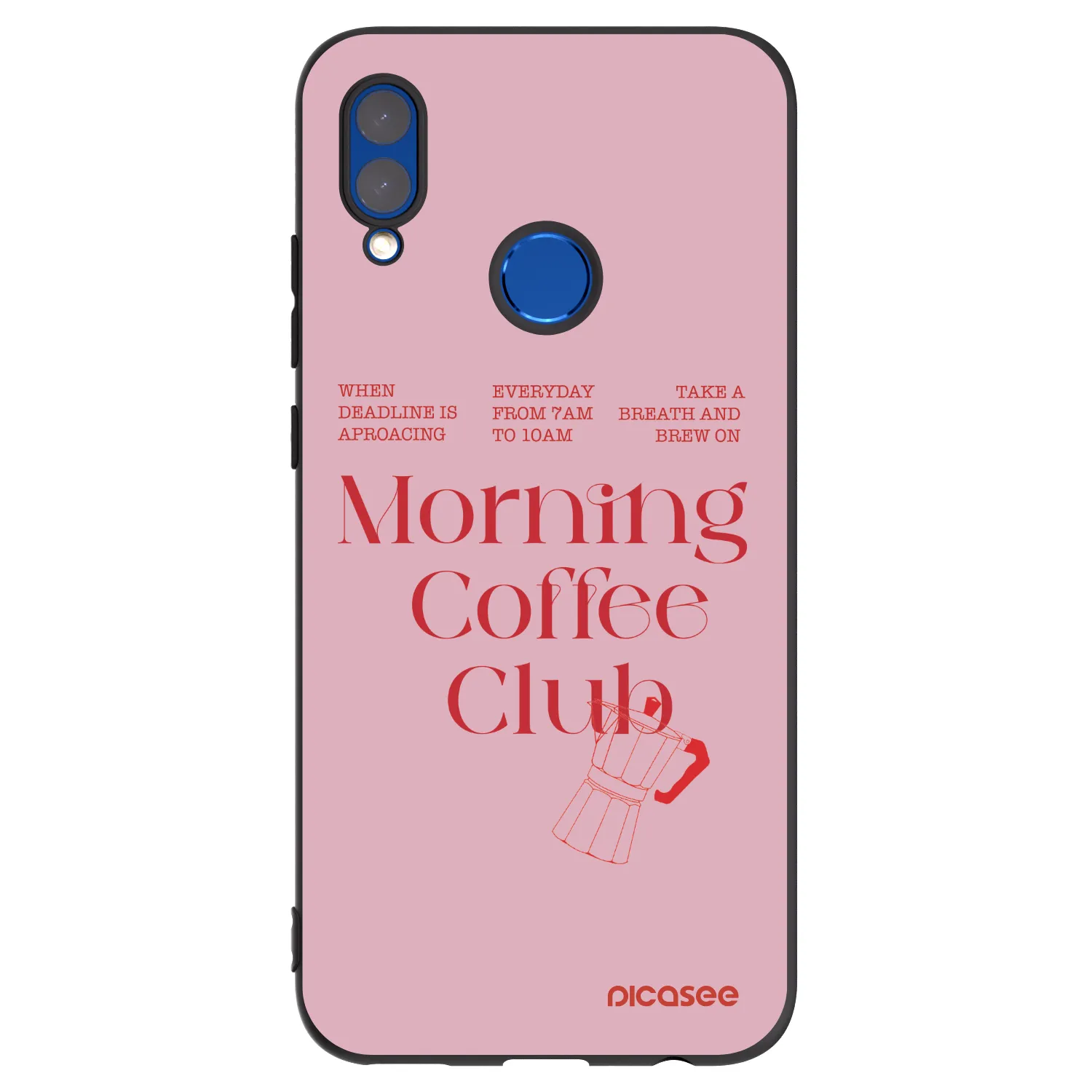 Picasee fekete szilikon tok az alábbi mobiltelefonokra Honor 10 Lite - Morning