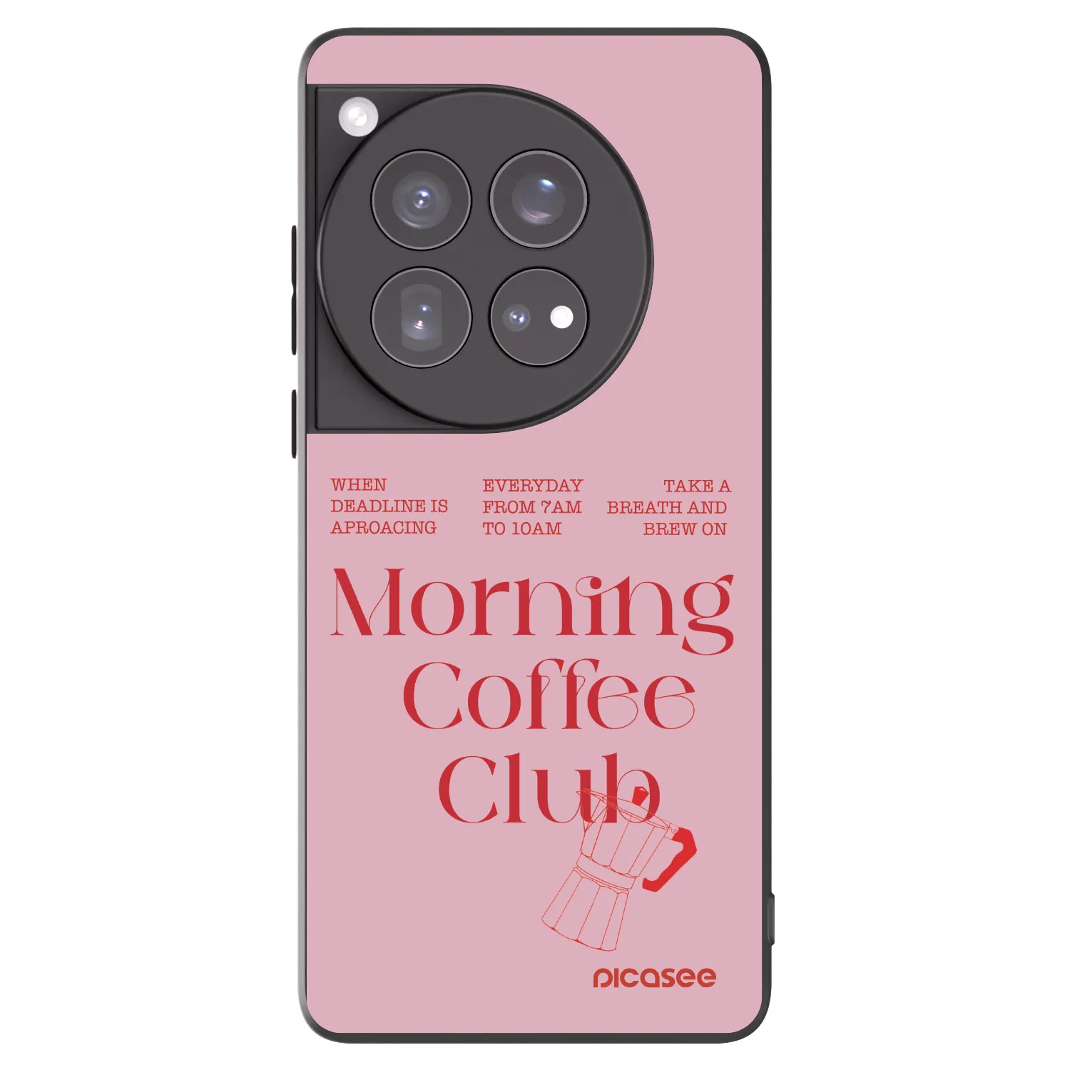 Picasee fekete szilikon tok az alábbi mobiltelefonokra OnePlus 12 5G - Morning