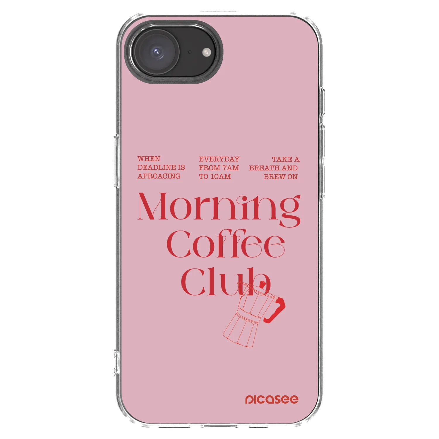 Picasee átlátszó szilikon tok az alábbi mobiltelefonokra Apple iPhone 16e - Morning