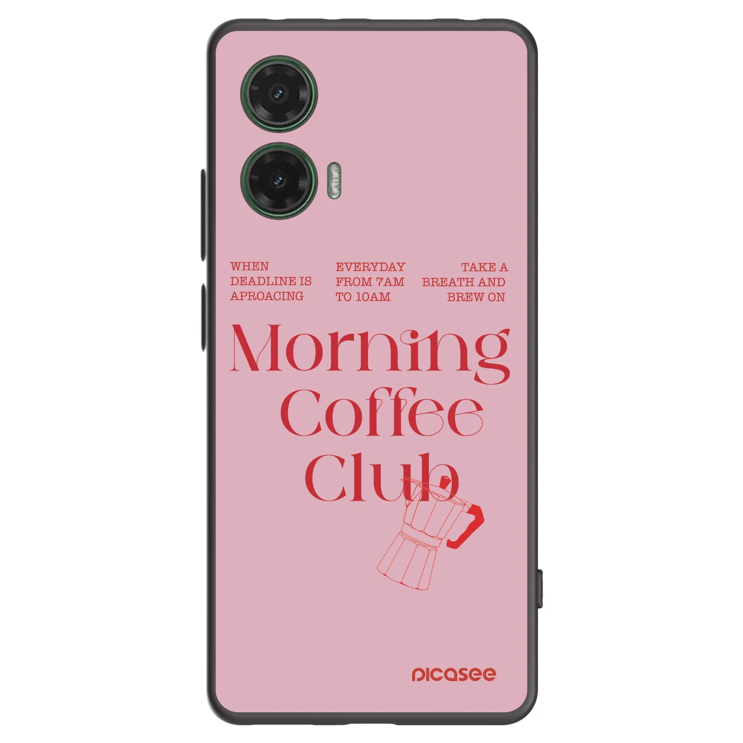 Picasee fekete szilikon tok az alábbi mobiltelefonokra Motorola Moto G35 5G - Morning