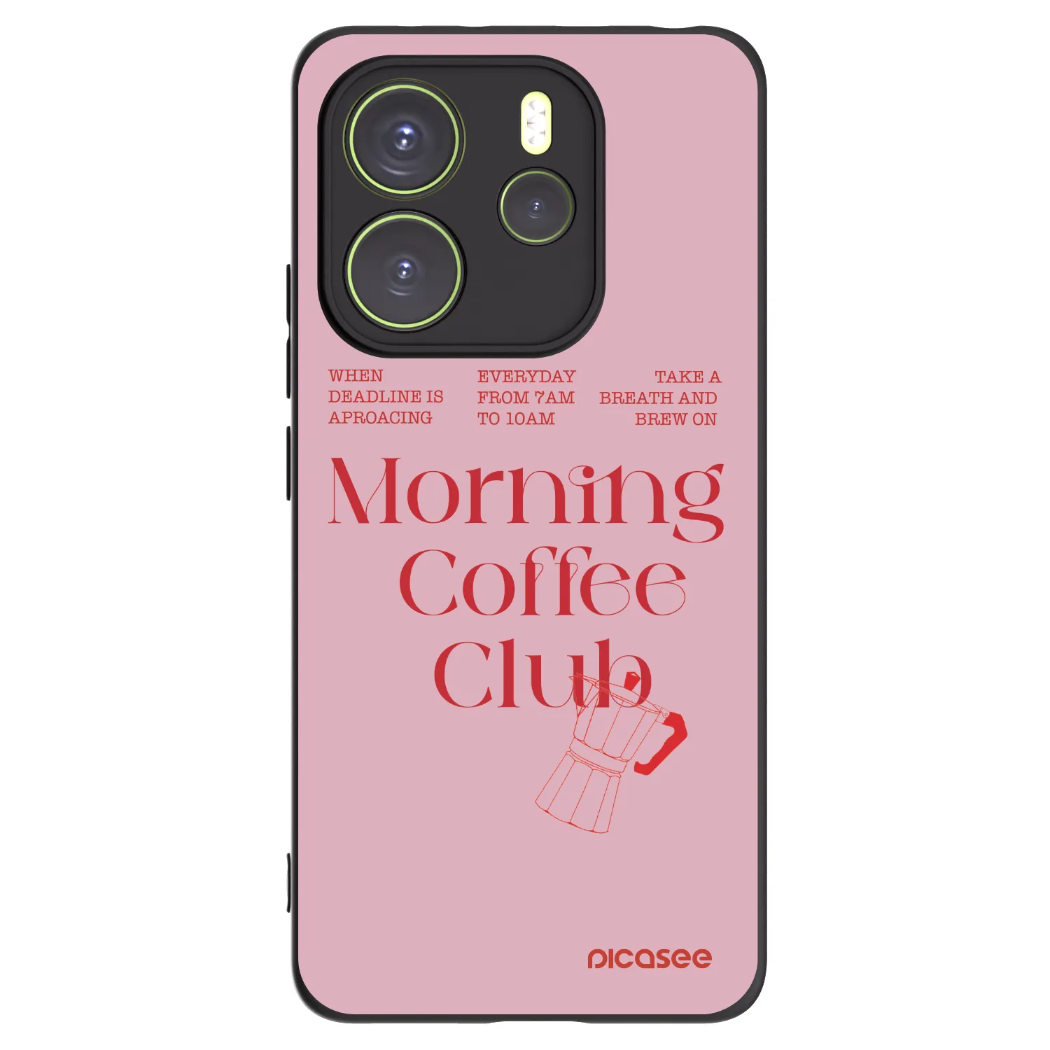 Picasee fekete szilikon tok az alábbi mobiltelefonokra Xiaomi Redmi Note 14 4G - Morning