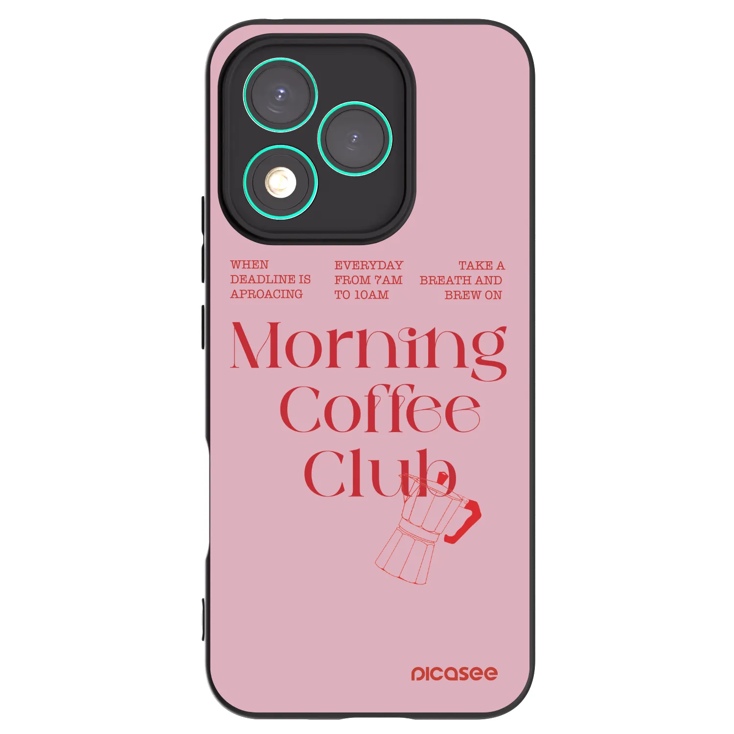 Picasee fekete szilikon tok az alábbi mobiltelefonokra Honor 400 Lite 5G - Morning