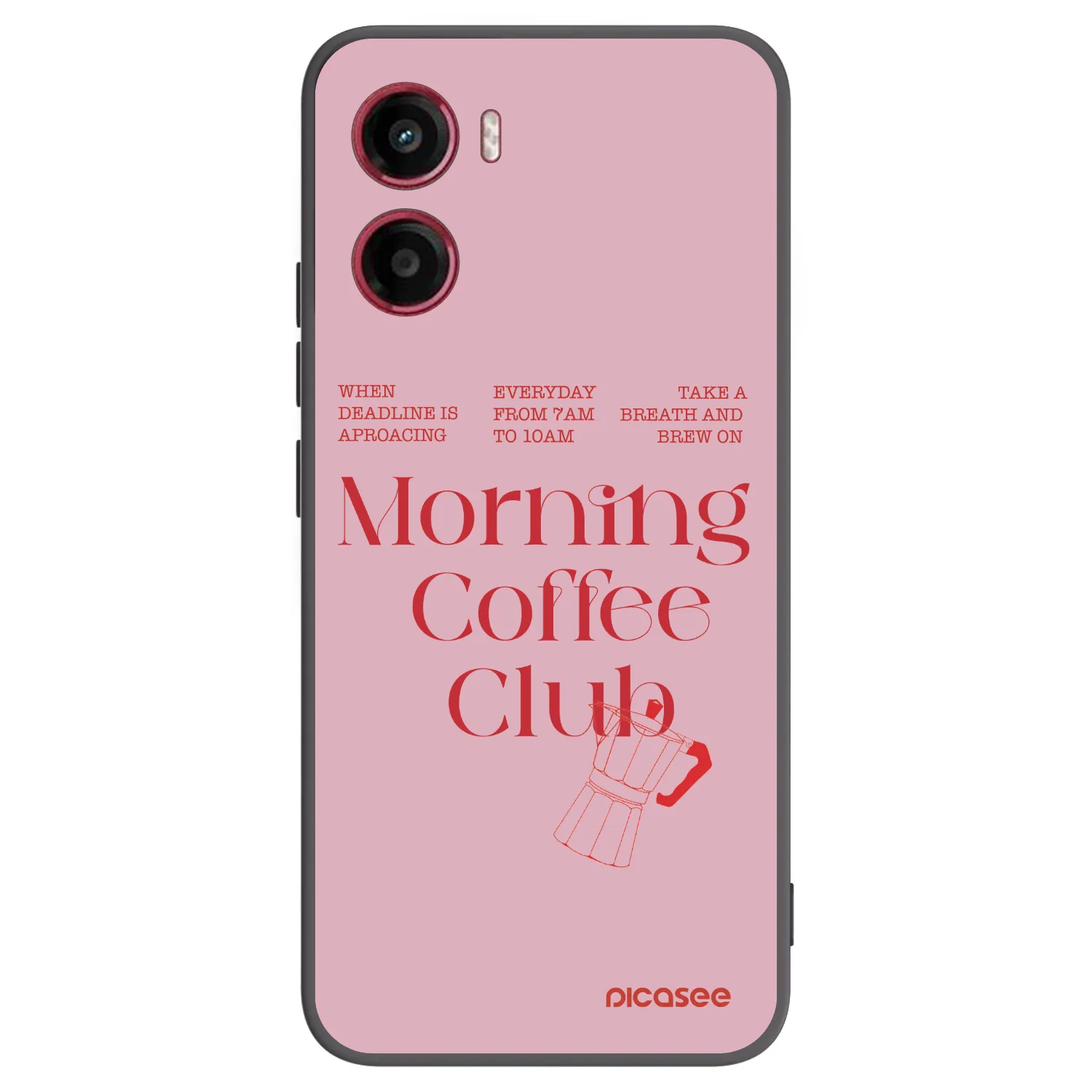 Picasee fekete szilikon tok az alábbi mobiltelefonokra Motorola Moto G05 - Morning