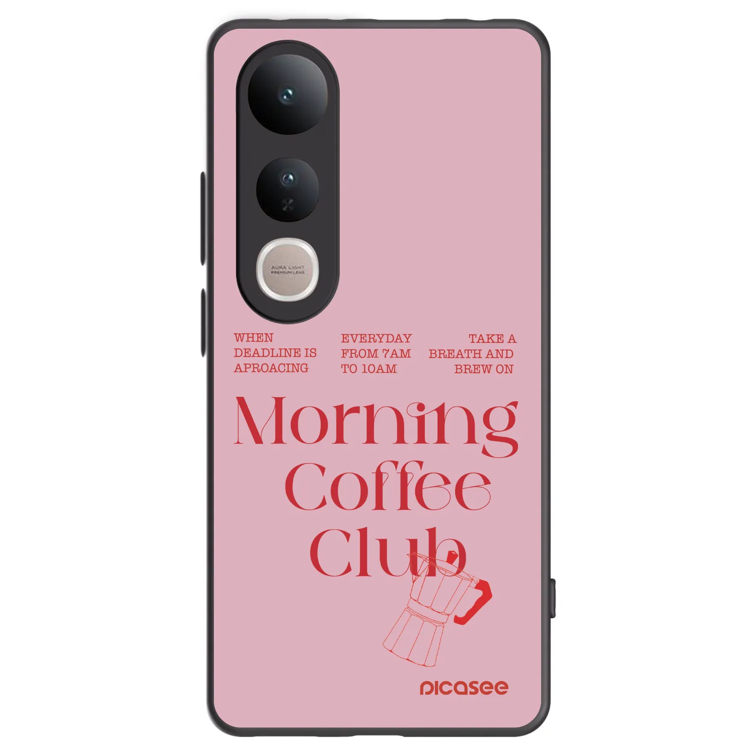 Picasee fekete szilikon tok az alábbi mobiltelefonokra Vivo V50 Lite 5G - Morning