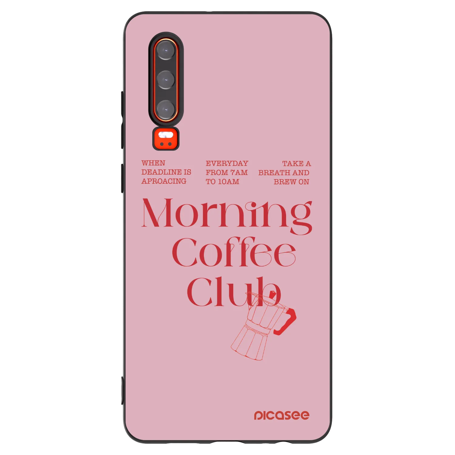 Picasee fekete szilikon tok az alábbi mobiltelefonokra Huawei P30 - Morning