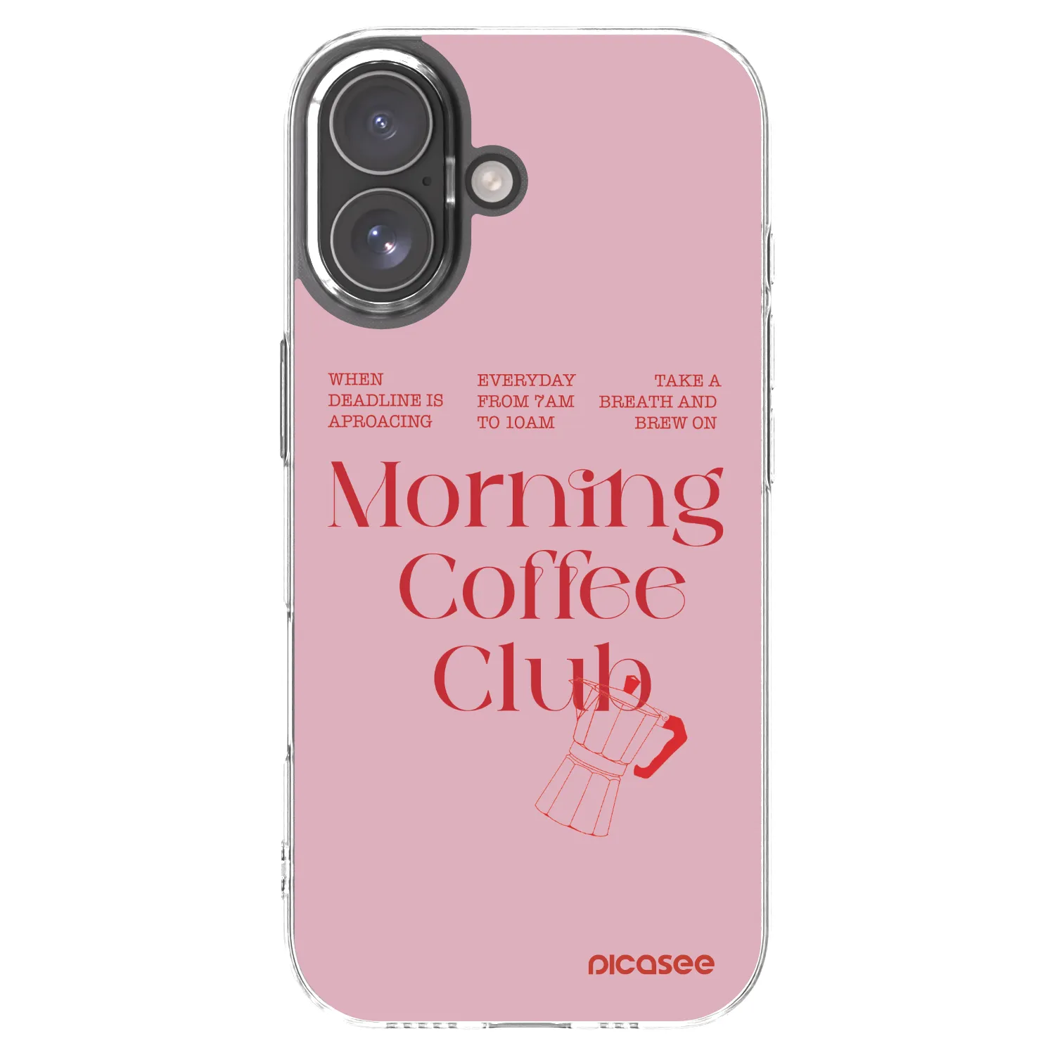 Picasee átlátszó szilikon tok az alábbi mobiltelefonokra Apple iPhone 17 - Morning