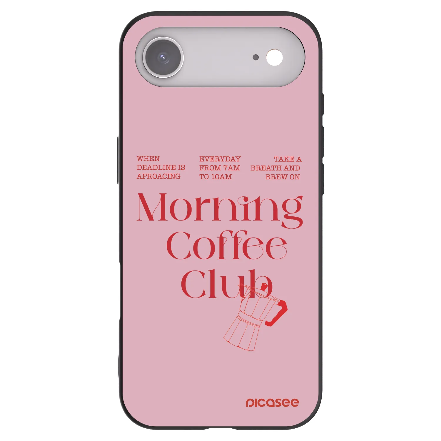 Picasee fekete szilikon tok az alábbi mobiltelefonokra Apple iPhone Air - Morning