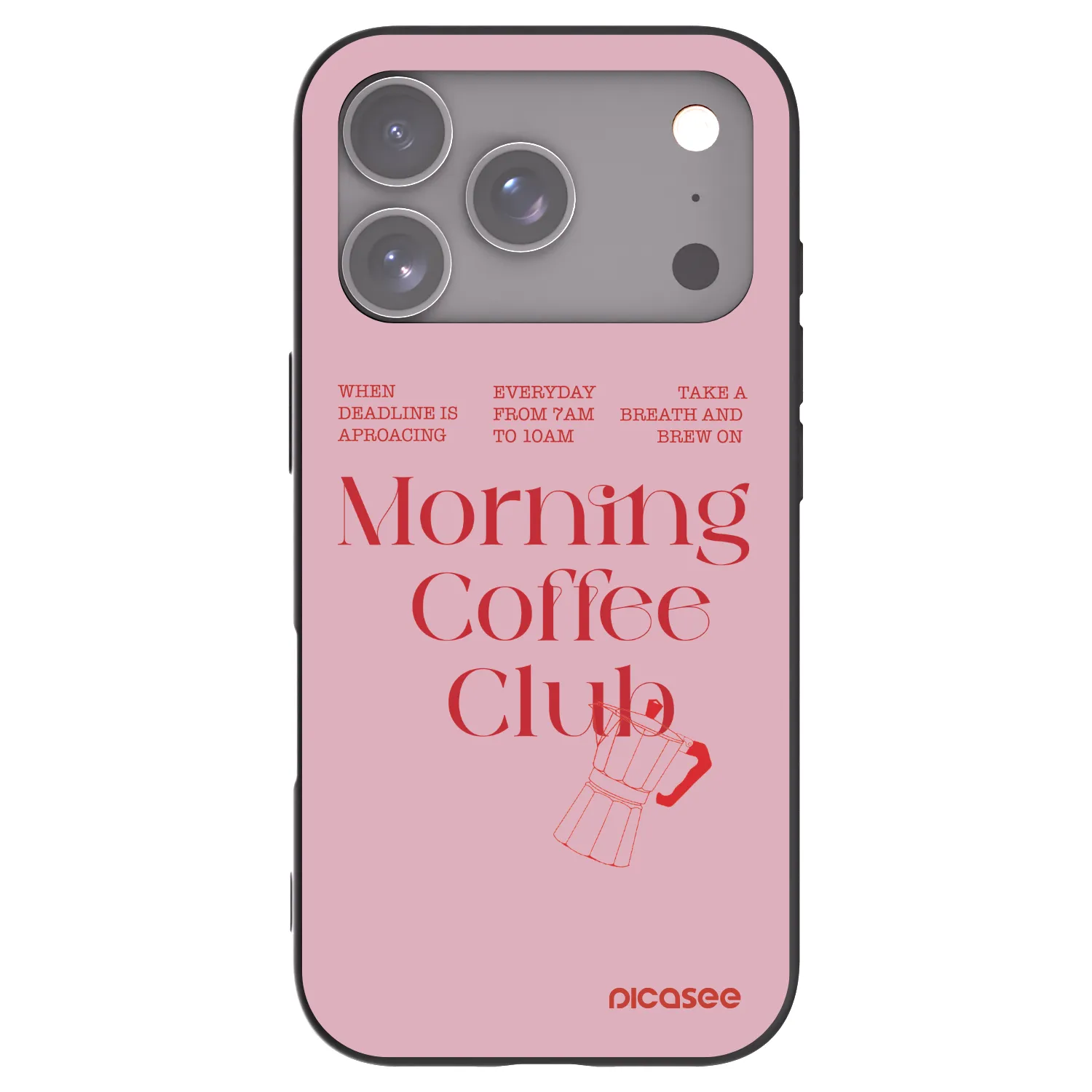 Picasee fekete szilikon tok az alábbi mobiltelefonokra Apple iPhone 17 Pro - Morning