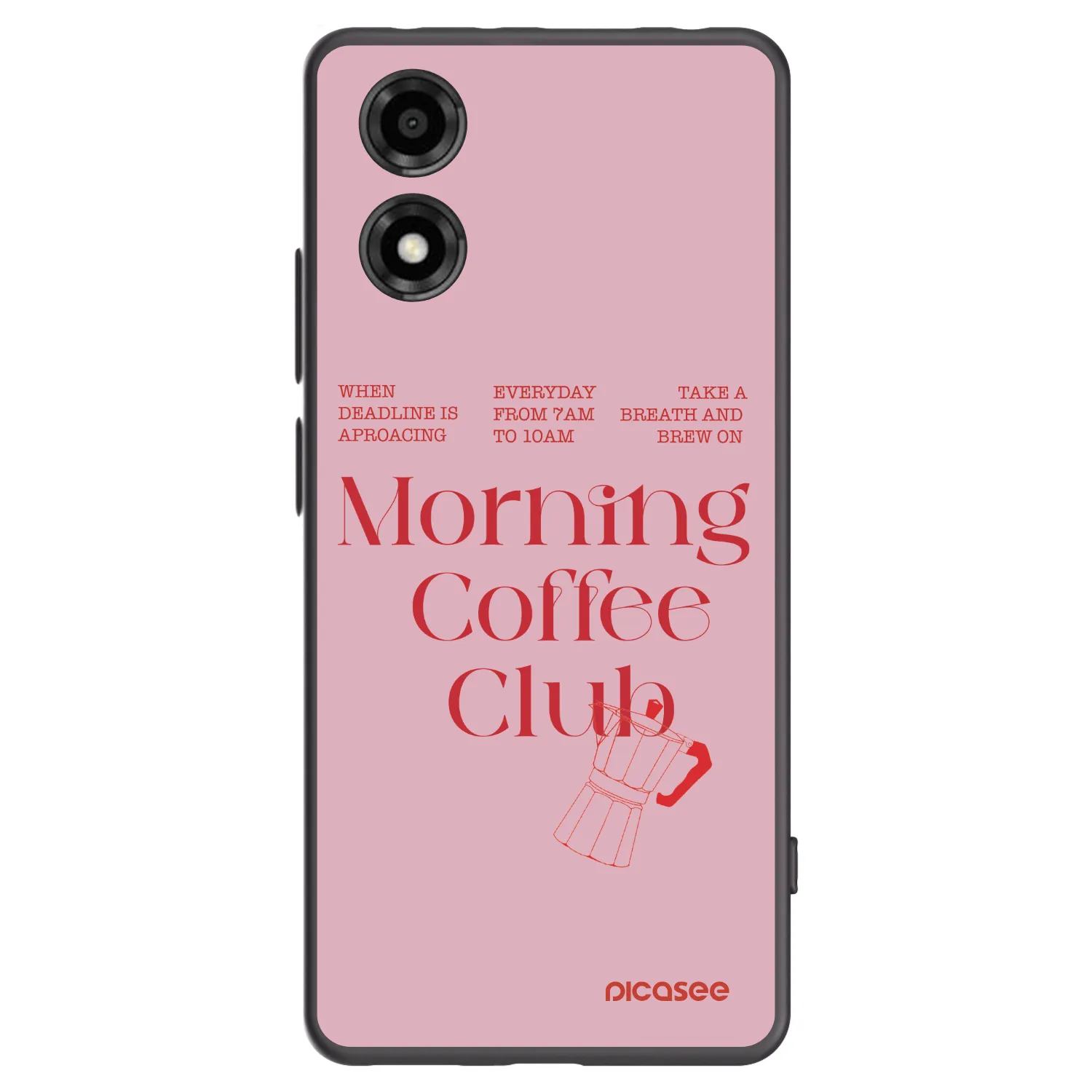 Picasee fekete szilikon tok az alábbi mobiltelefonokra Motorola Moto E14 - Morning